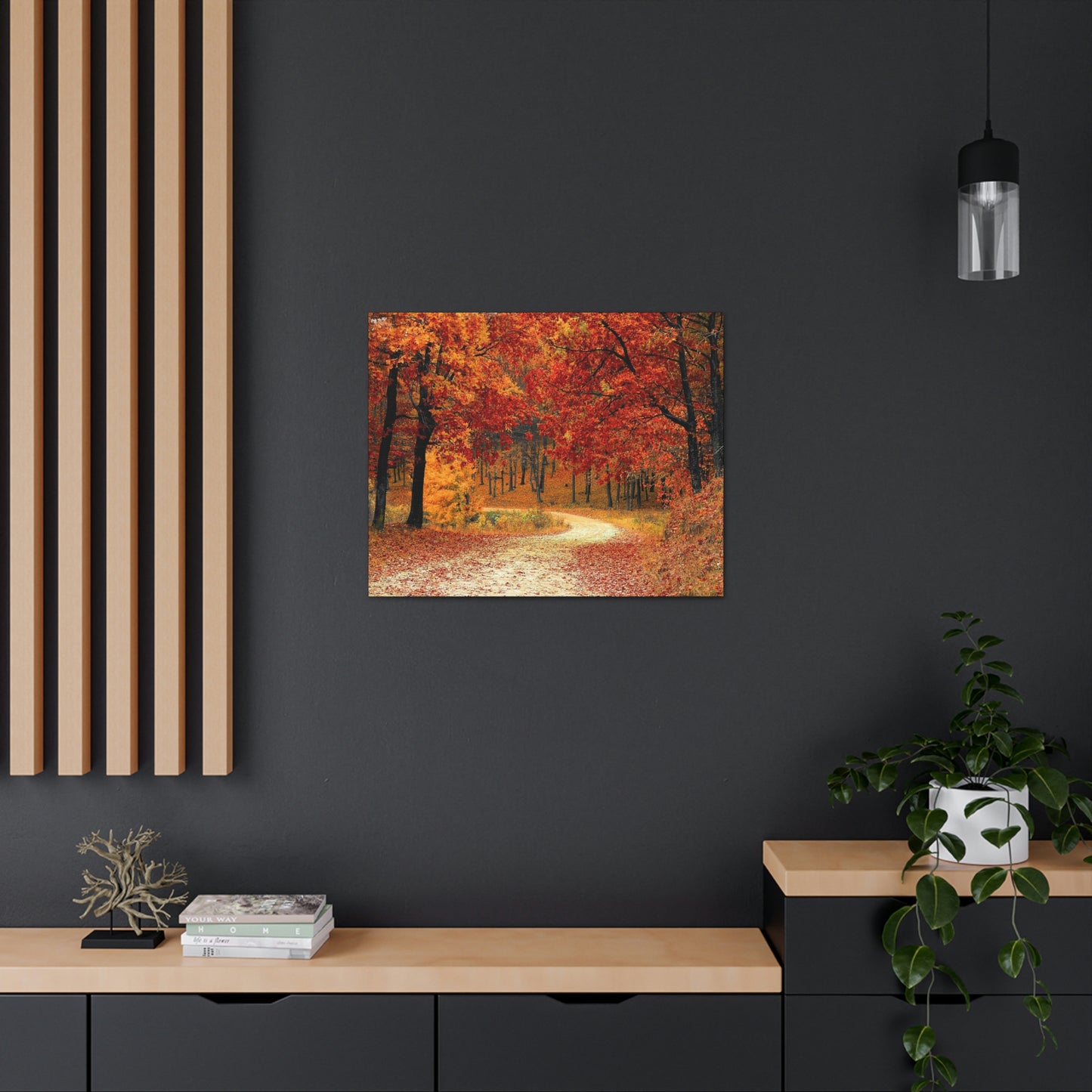 Fall Trail - Foliage forest - Canvas Gallery Wraps