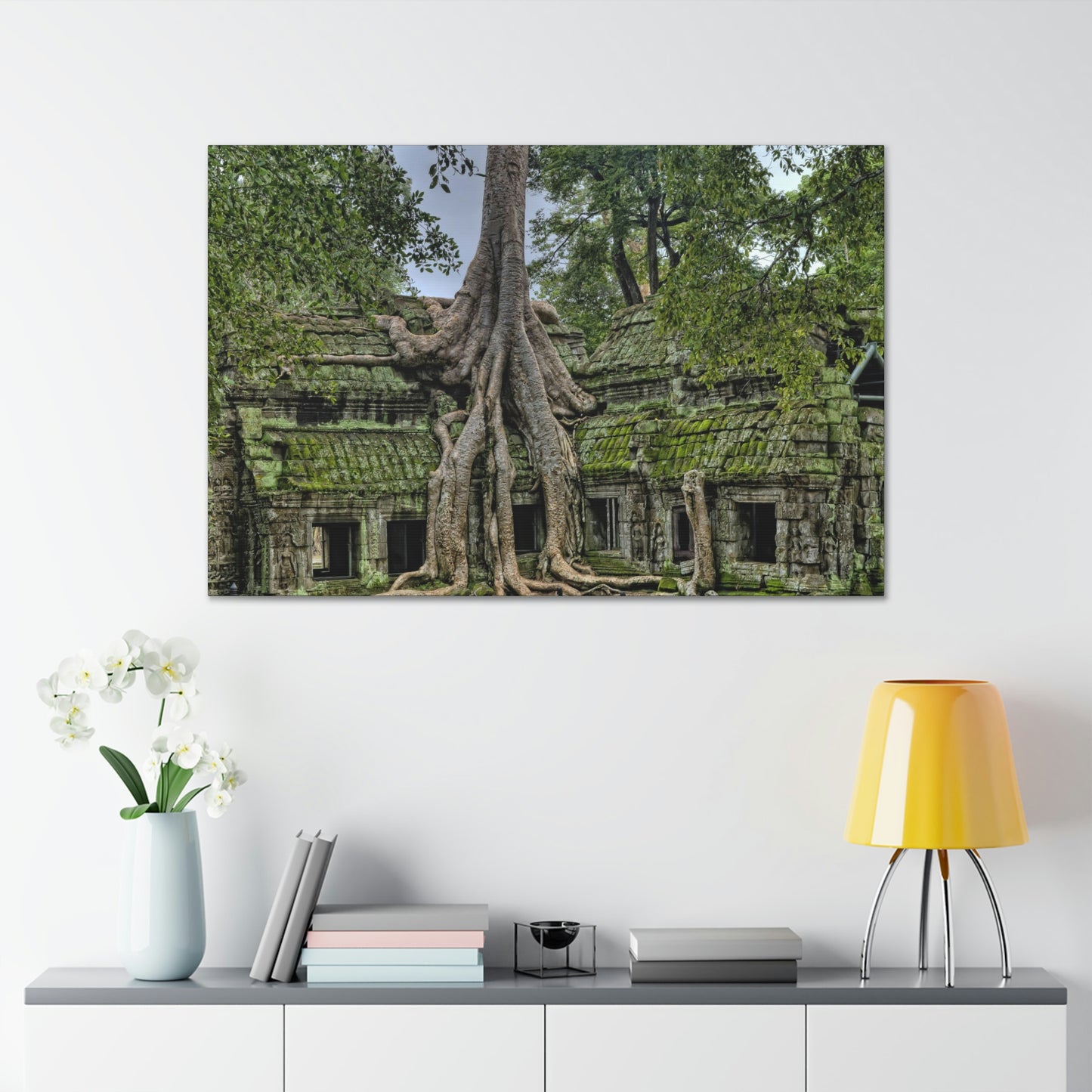 Jungle Temple - nature, trees Canvas Gallery Wraps