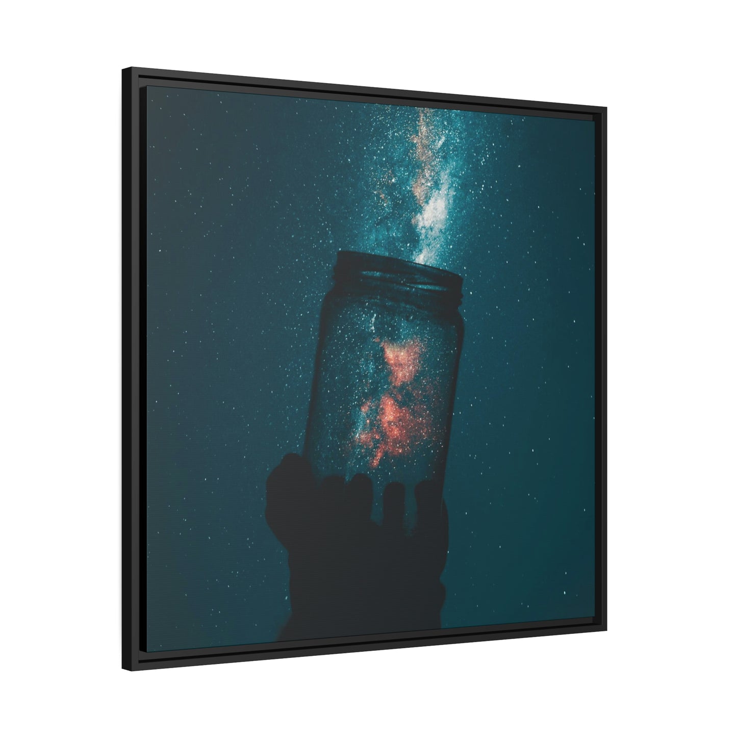 Star Catcher - Matte Canvas, Black Frame
