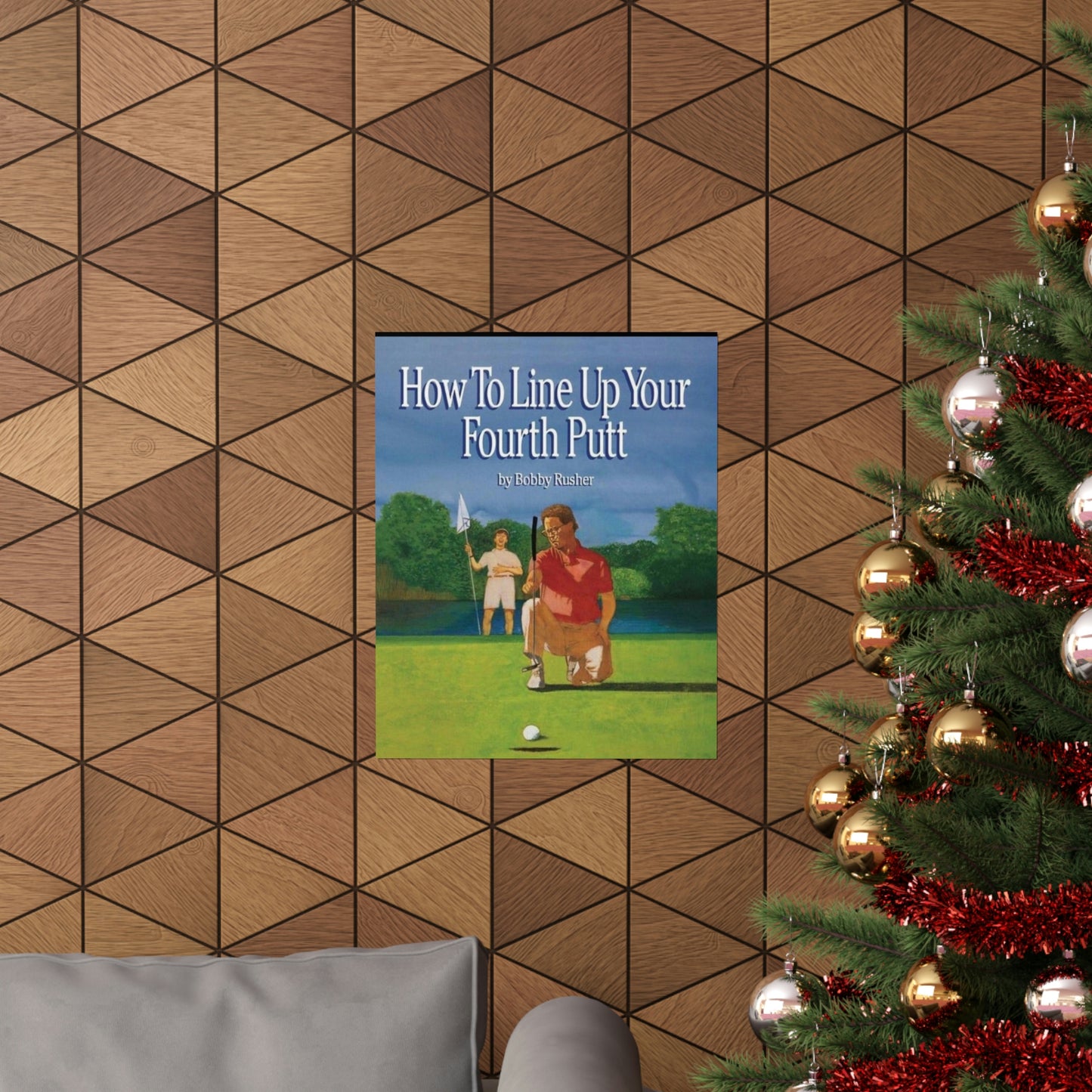 How to Line Up Your fourth Putt - Matte Vertical Posters