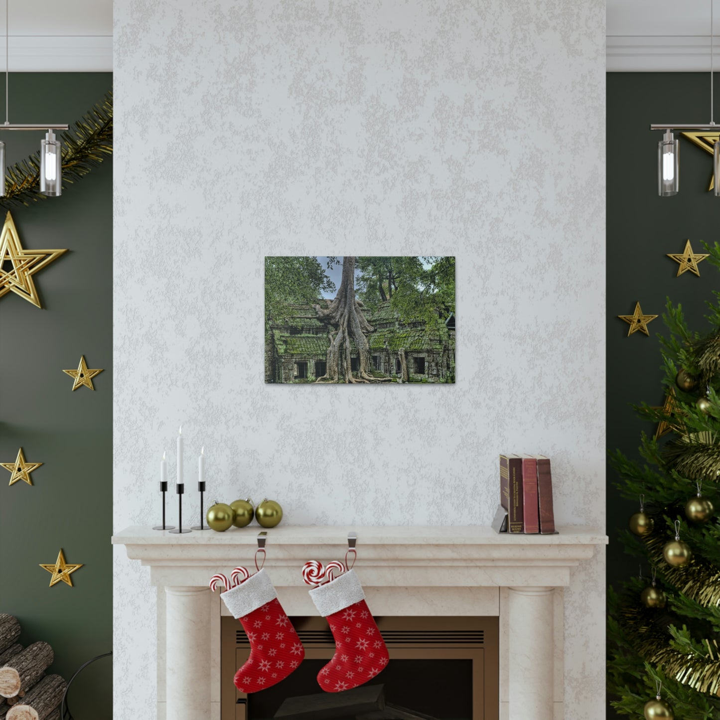 Jungle Temple - nature, trees Canvas Gallery Wraps