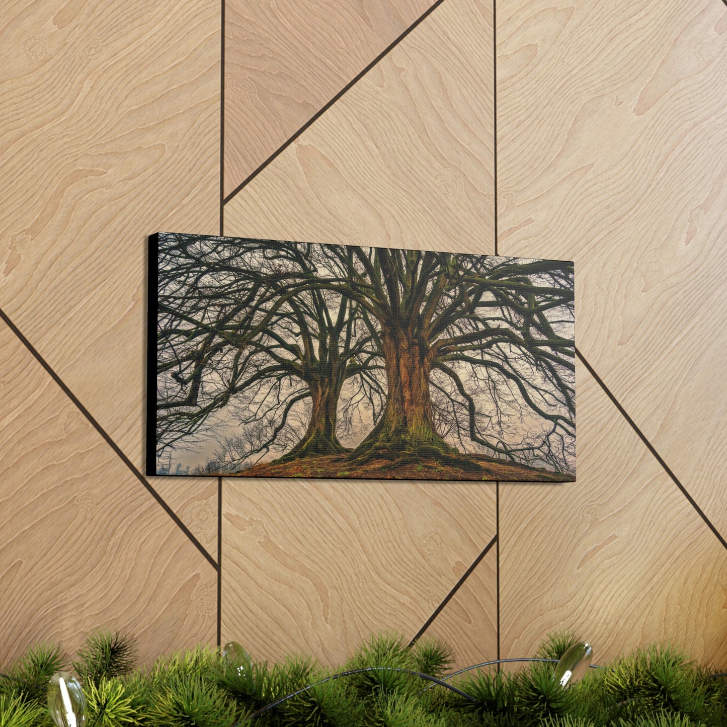 Dark Trees - Nature, Trees, Dark Canvas Gallery Wraps