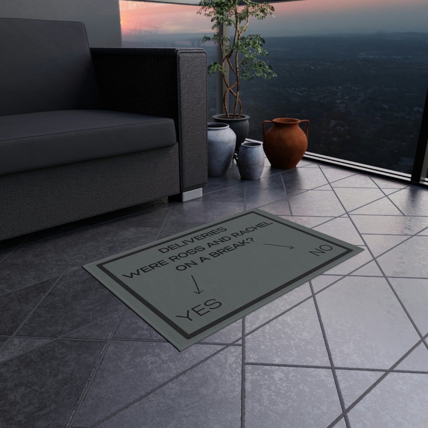 On a Break - Outdoor Rug (Gray)