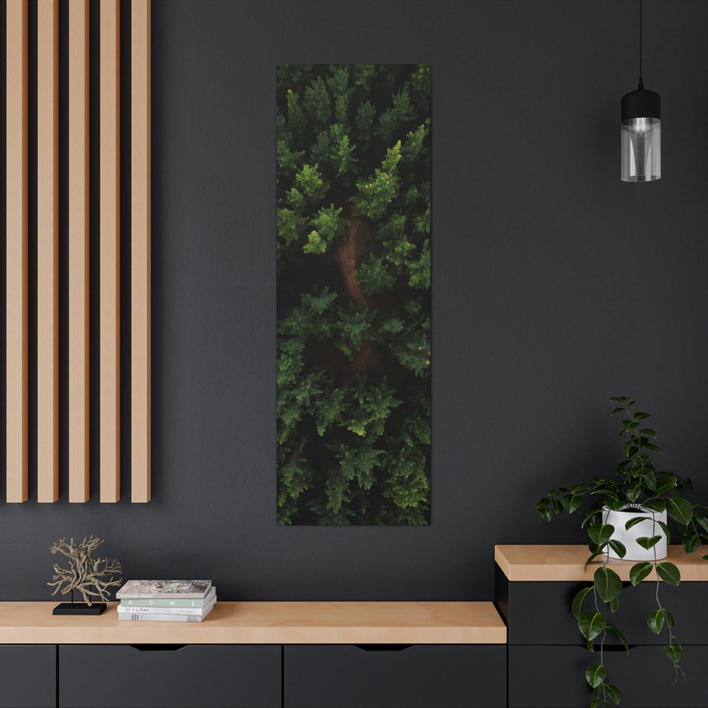 Forest eagle-view - Canvas Gallery Wraps