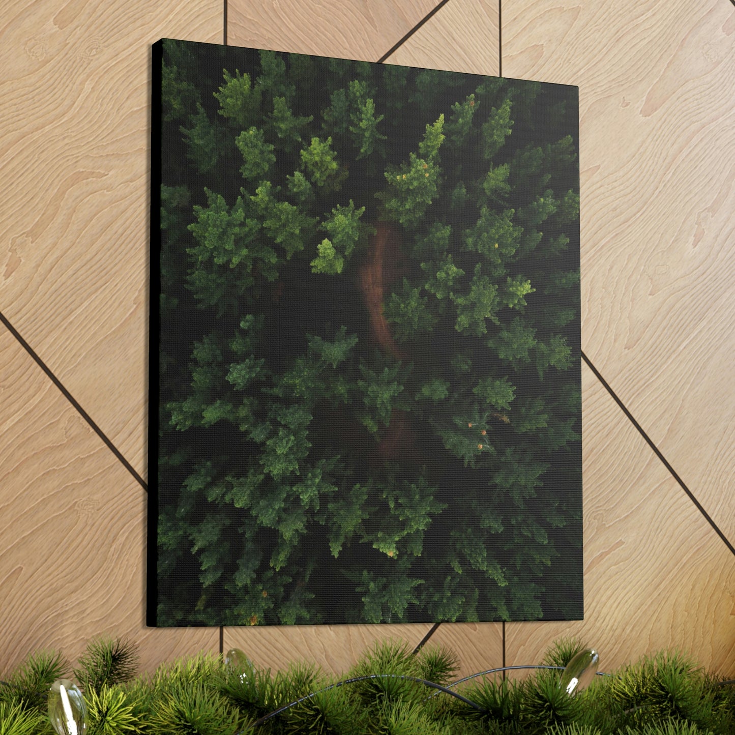 Forest eagle-view - Canvas Gallery Wraps