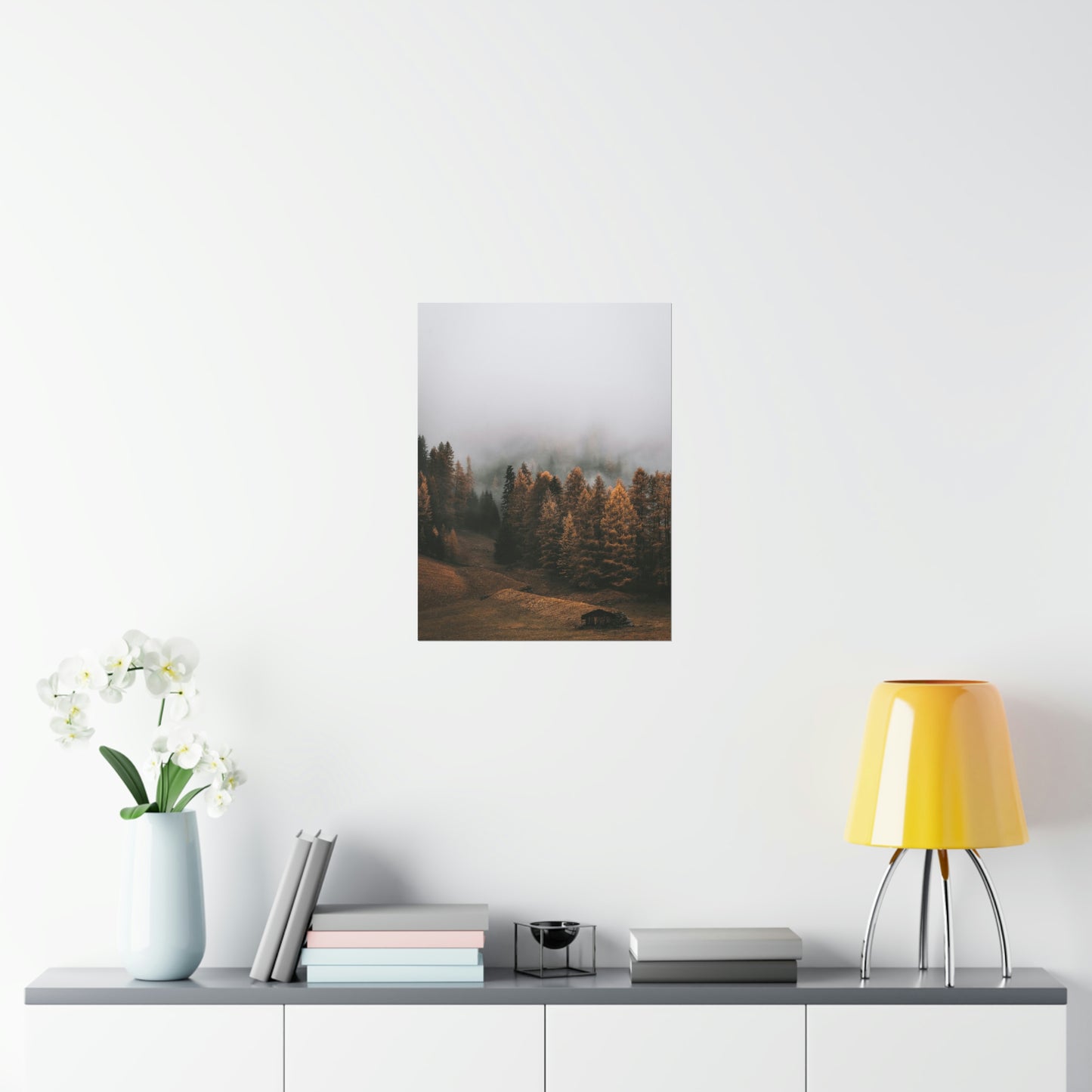 Smokey Mountains, Forest, Fog - Premium Matte Vertical Posters