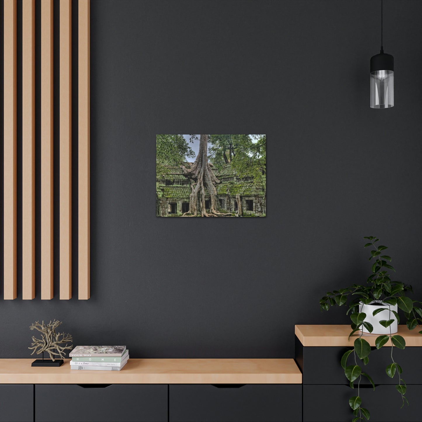 Jungle Temple - nature, trees Canvas Gallery Wraps