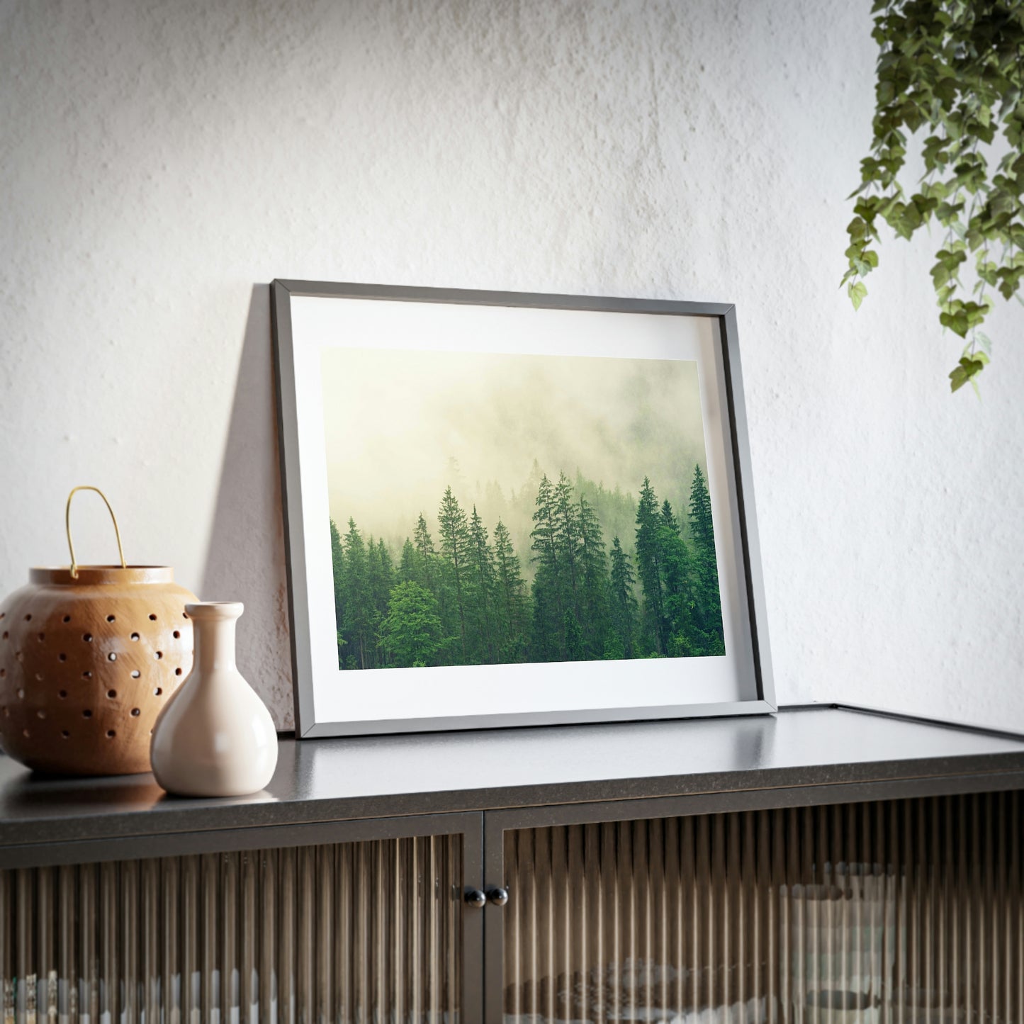 Foggy Forest - Framed Posters, Matte