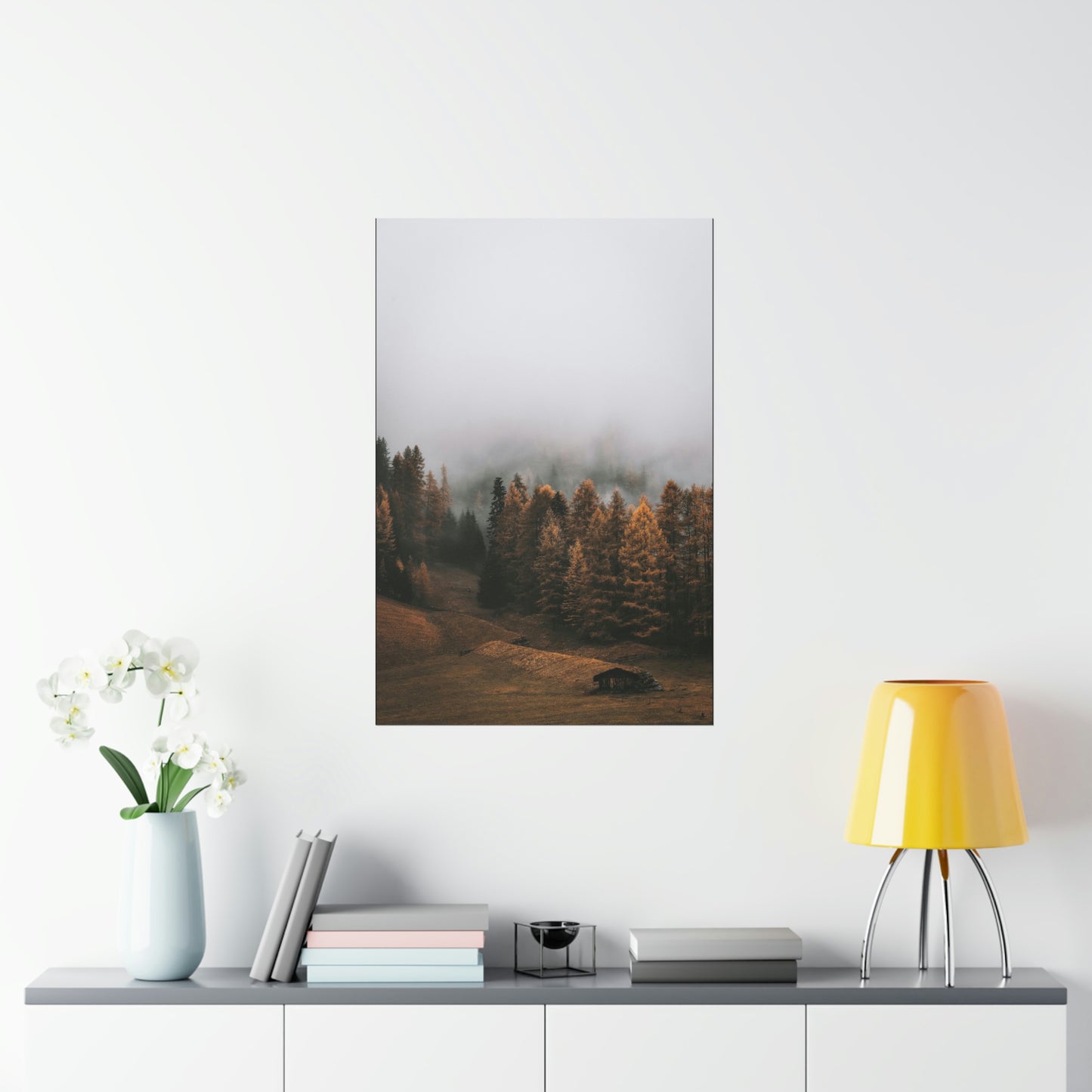 Smokey Mountains, Forest, Fog - Premium Matte Vertical Posters