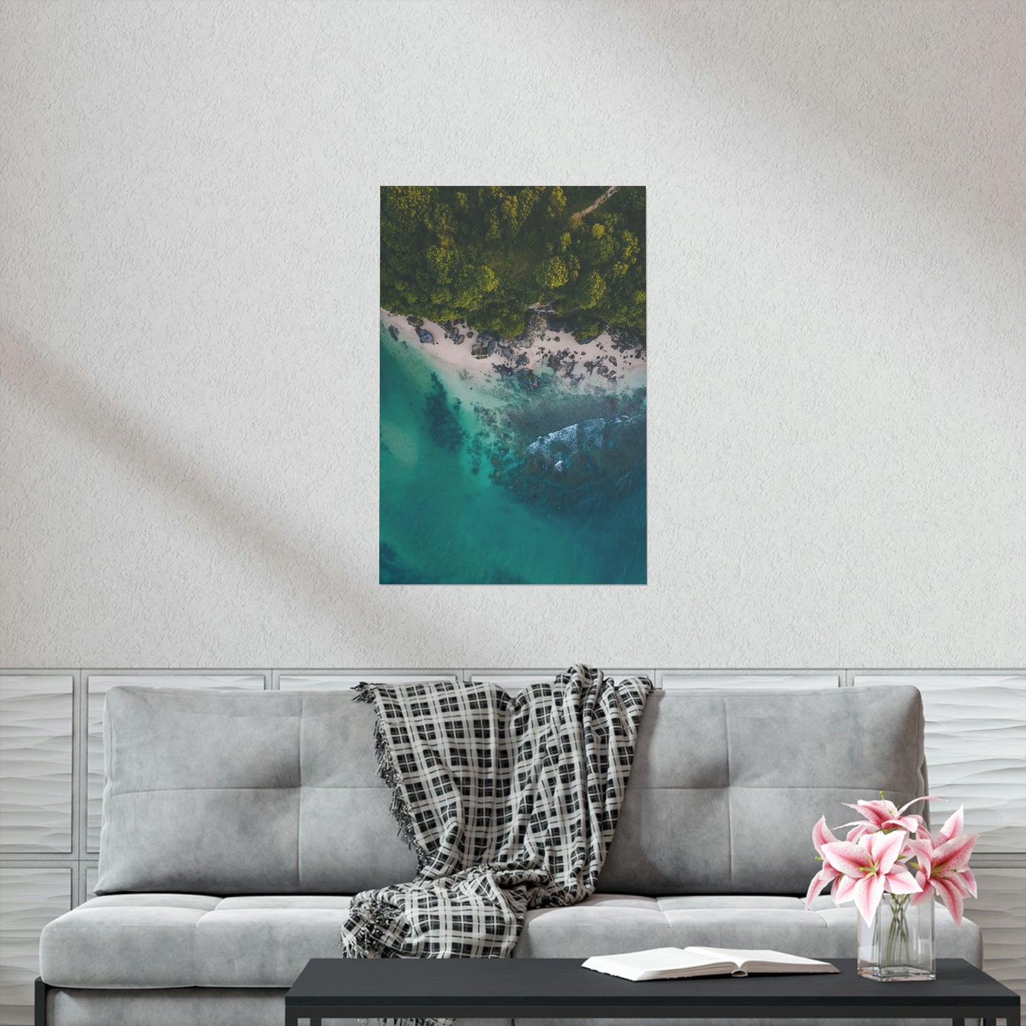 Scenic Beach Waves Premium Matte Poster