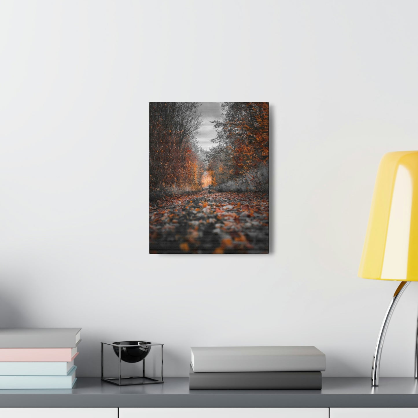 Fall road - Foliage, Nature, Forest, Leaves - Canvas Gallery Wraps