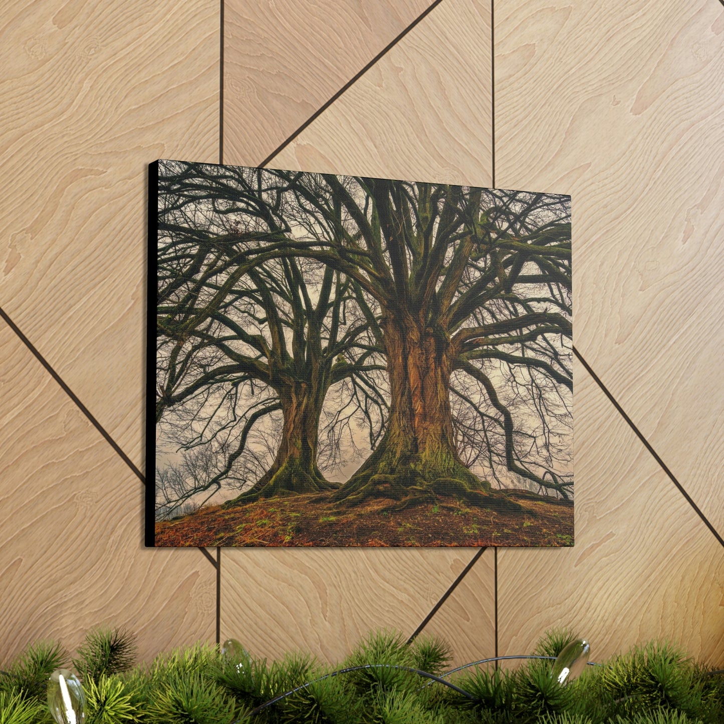Dark Trees - Nature, Trees, Dark Canvas Gallery Wraps