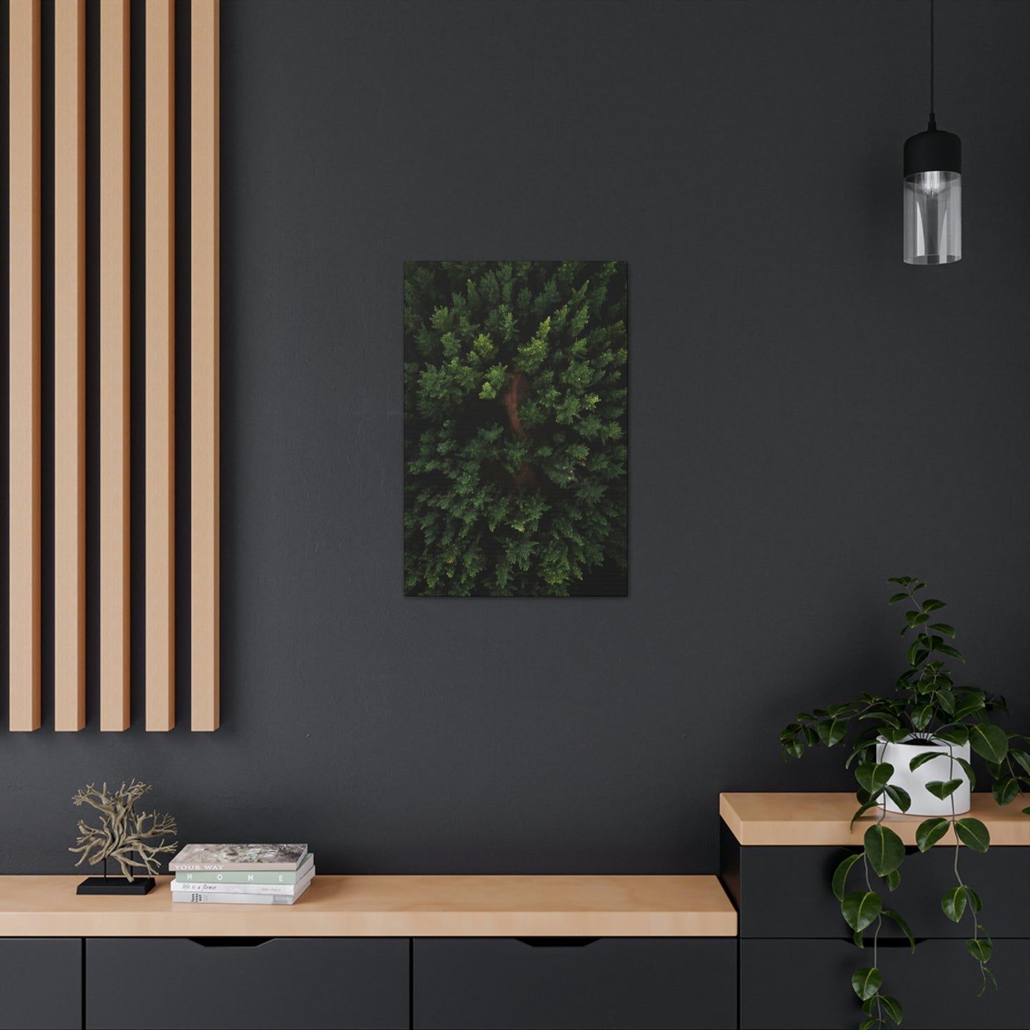 Forest eagle-view - Canvas Gallery Wraps