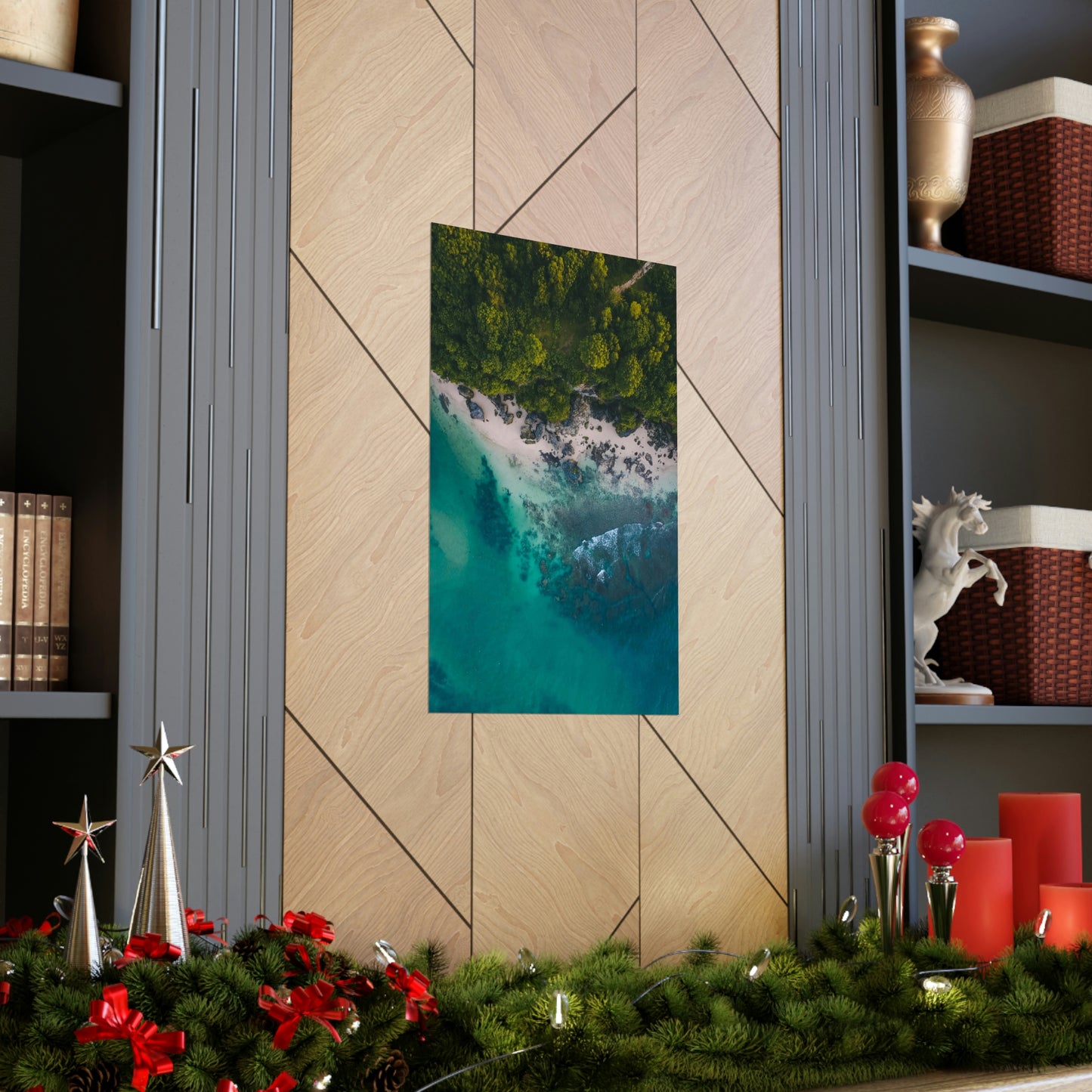 Scenic Beach Waves Premium Matte Poster