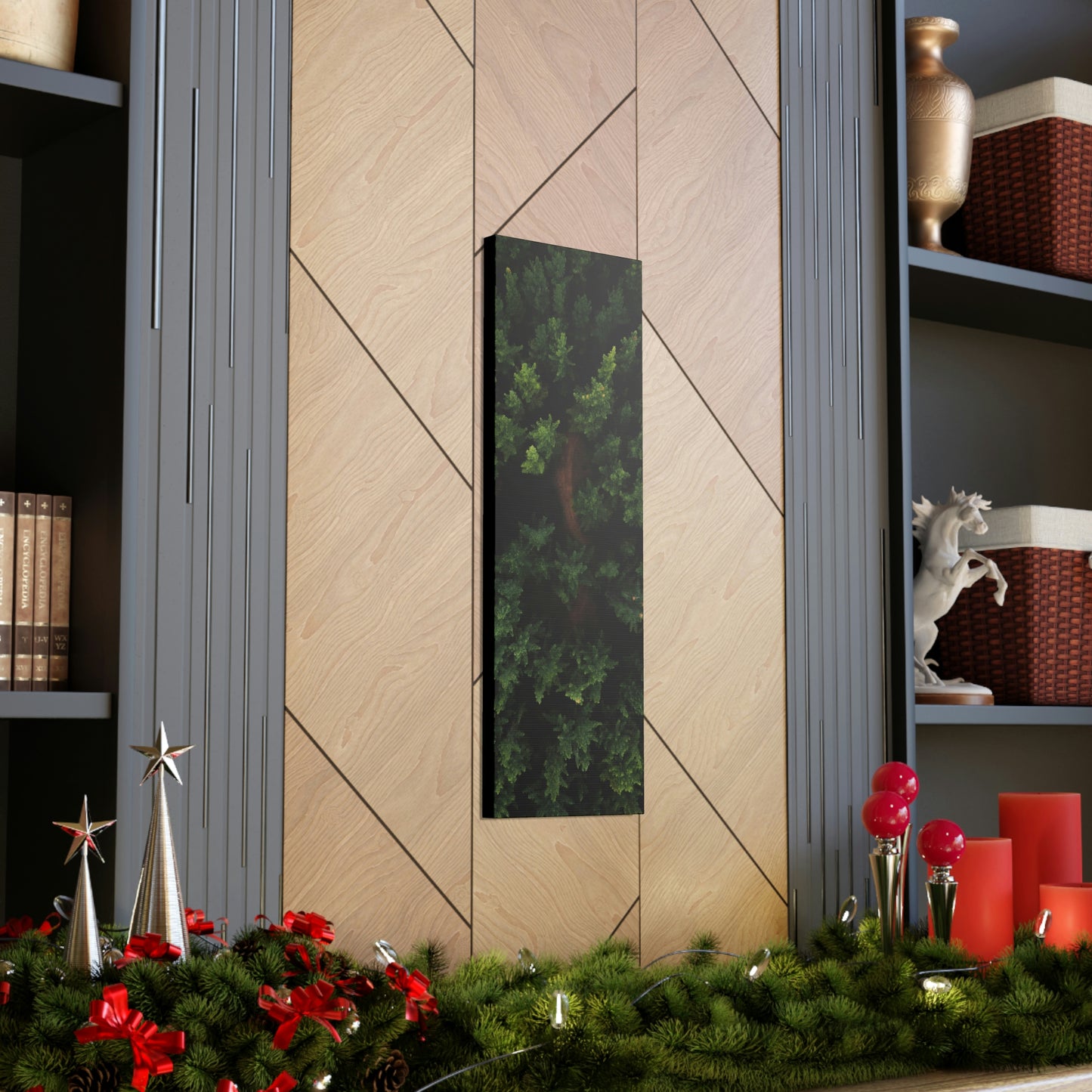 Forest eagle-view - Canvas Gallery Wraps