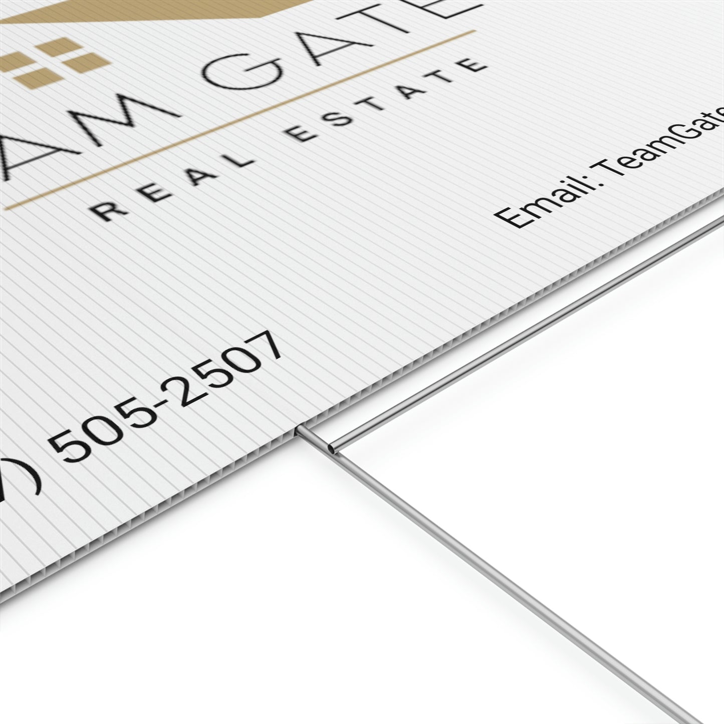 Team Gates - Plastic Yard Sign