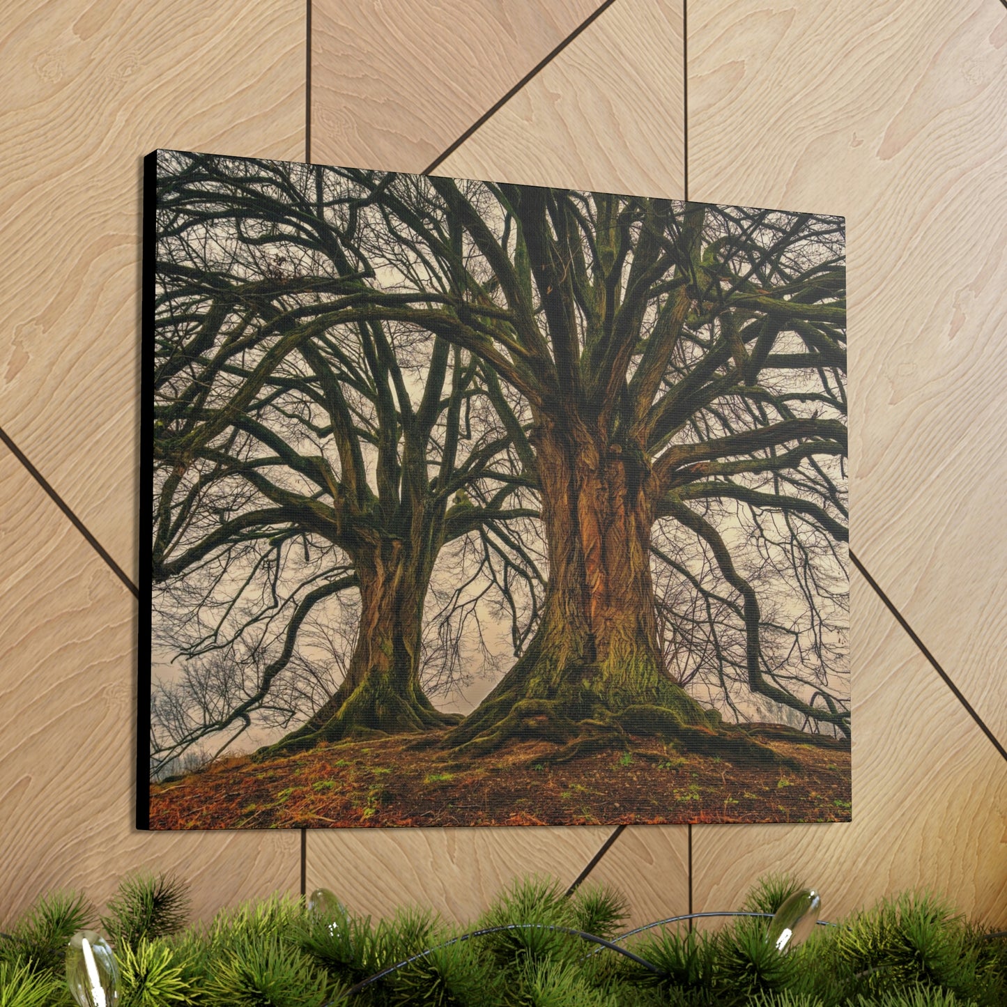Dark Trees - Nature, Trees, Dark Canvas Gallery Wraps