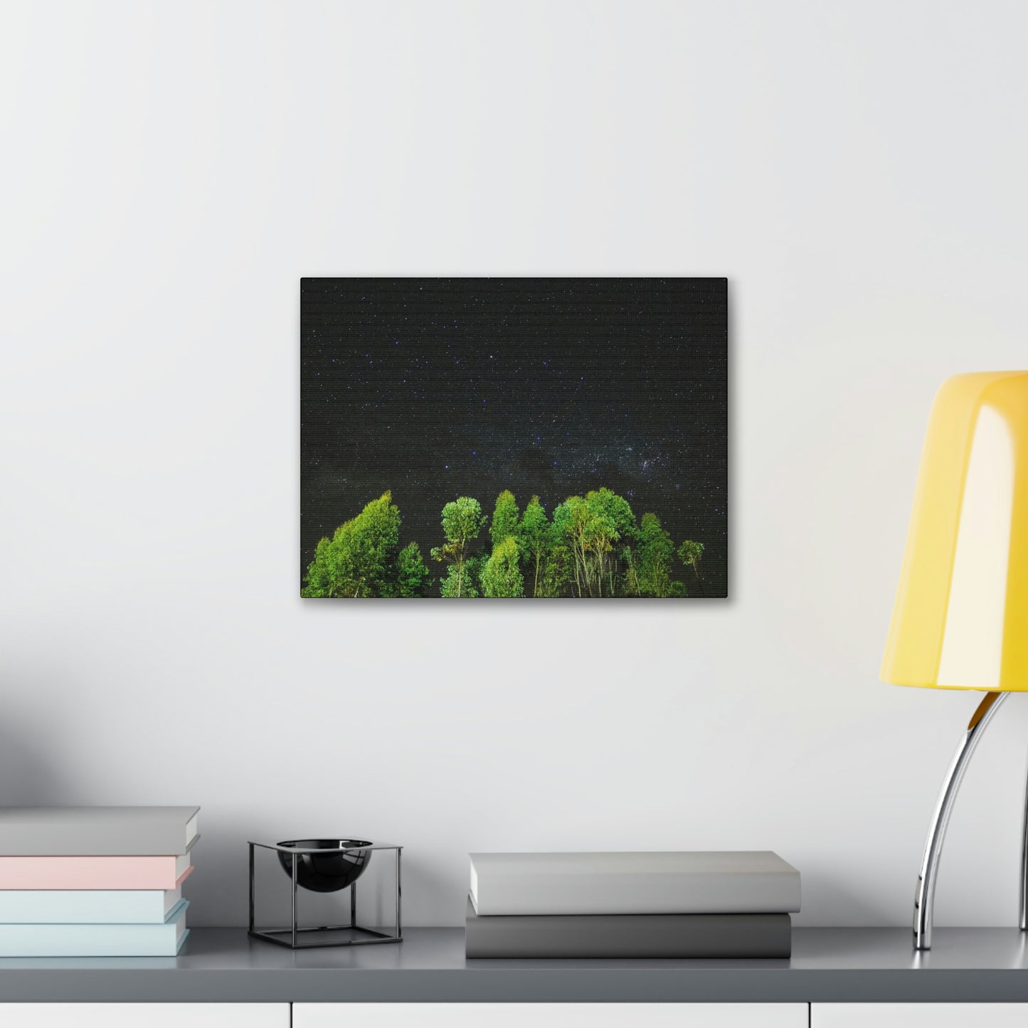 Starry Forest - Star, Forest, Nature - Canvas Gallery Wraps