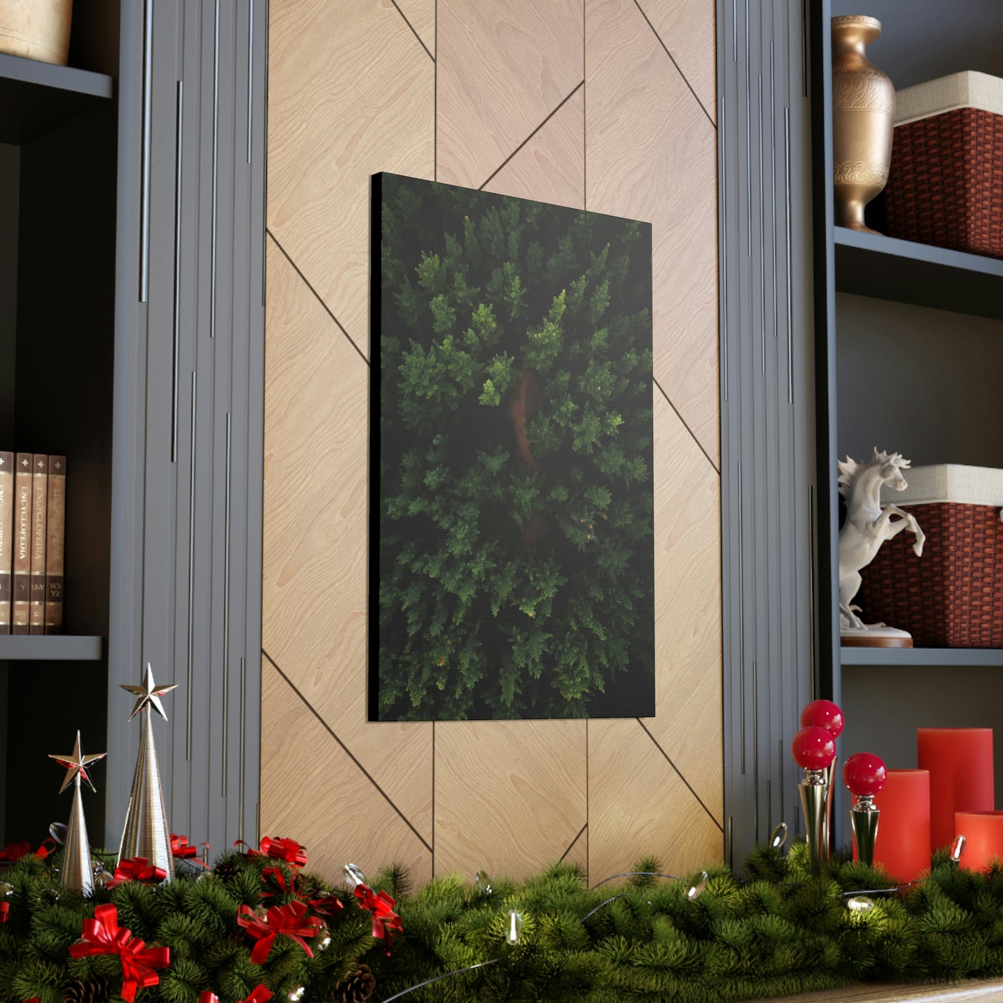 Forest eagle-view - Canvas Gallery Wraps