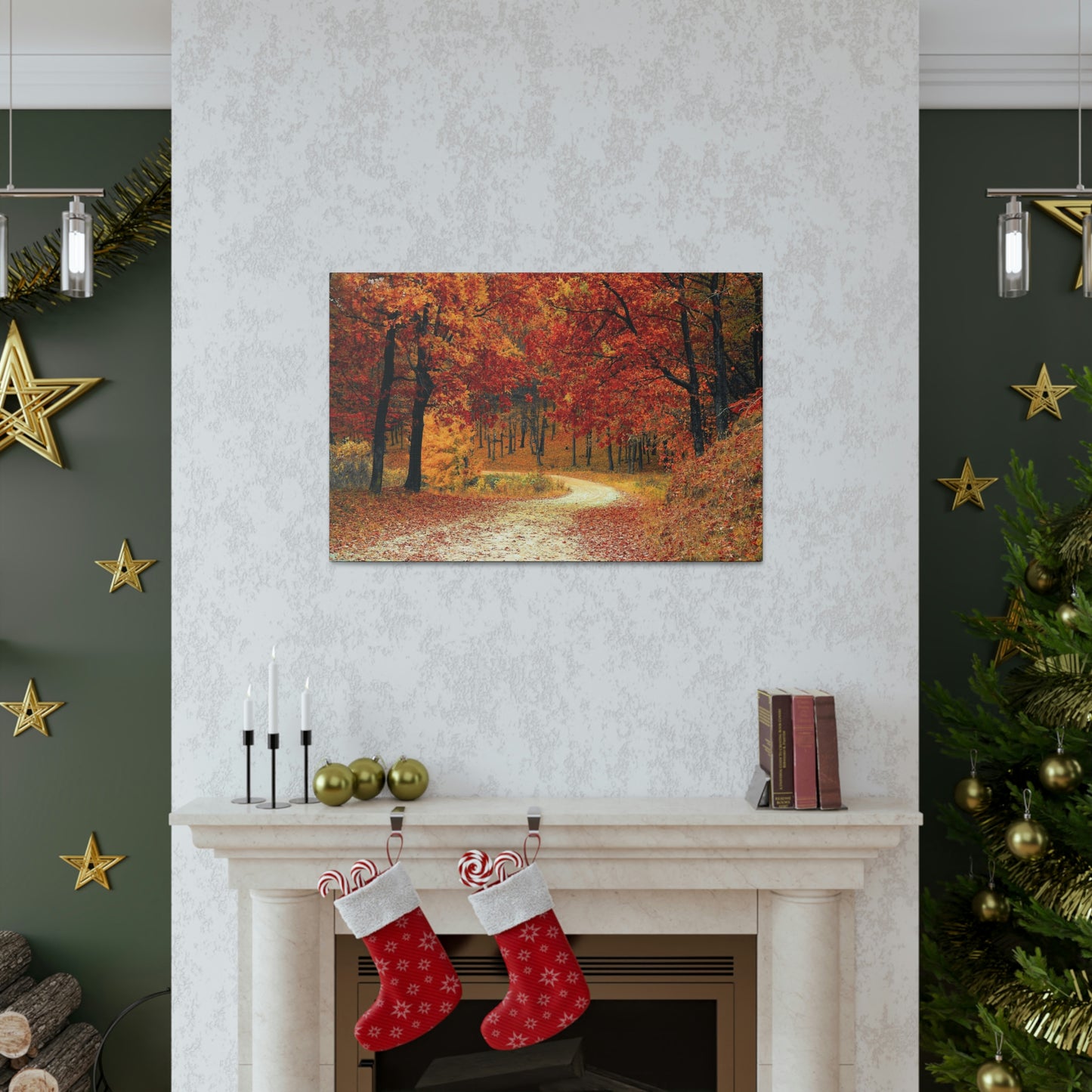 Fall Trail - Foliage forest - Canvas Gallery Wraps