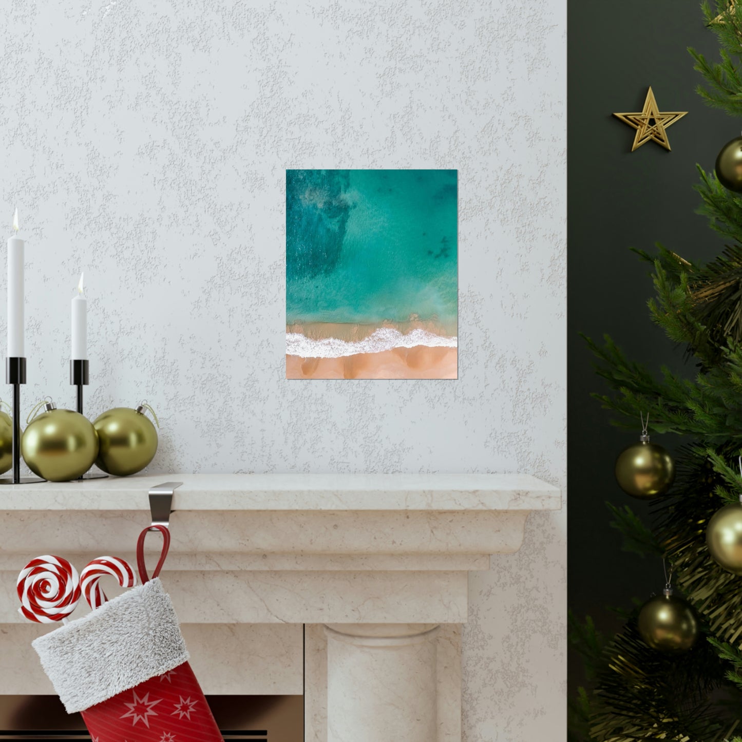 Beach Waves Matte Vertical Posters