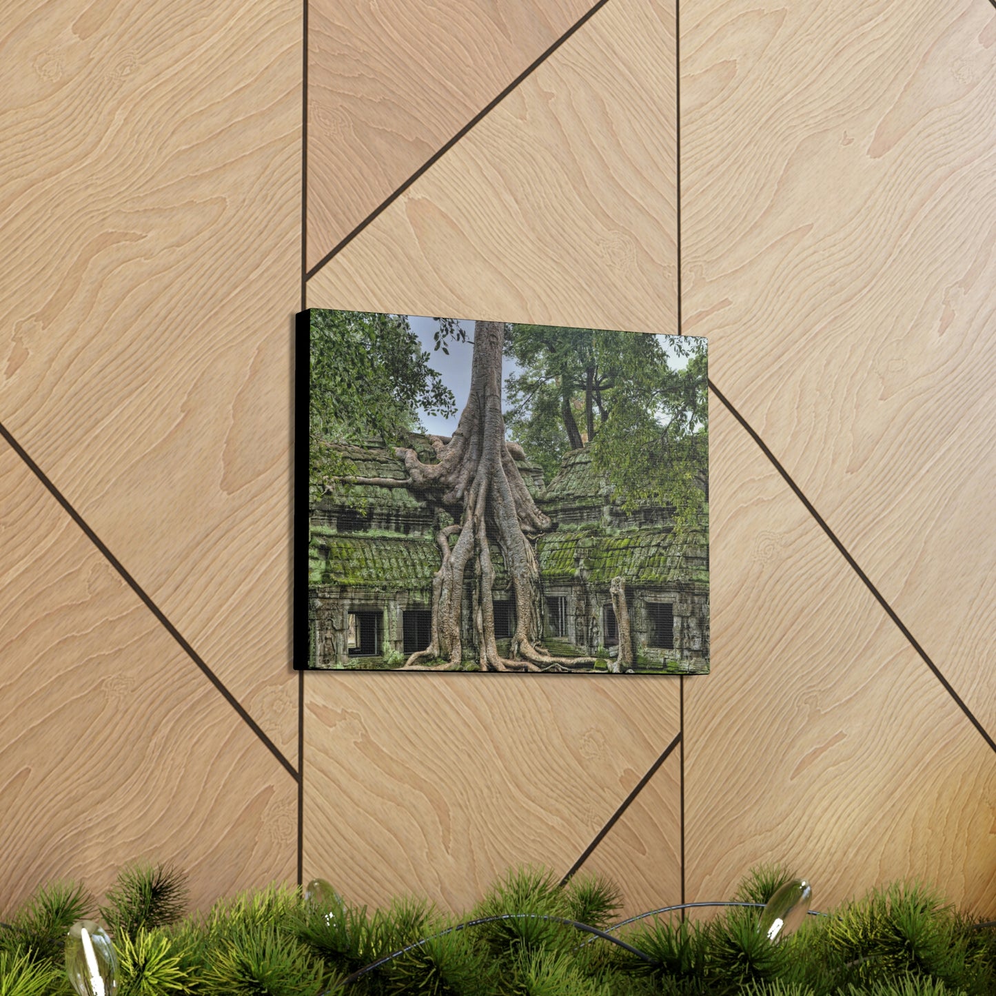 Jungle Temple - nature, trees Canvas Gallery Wraps