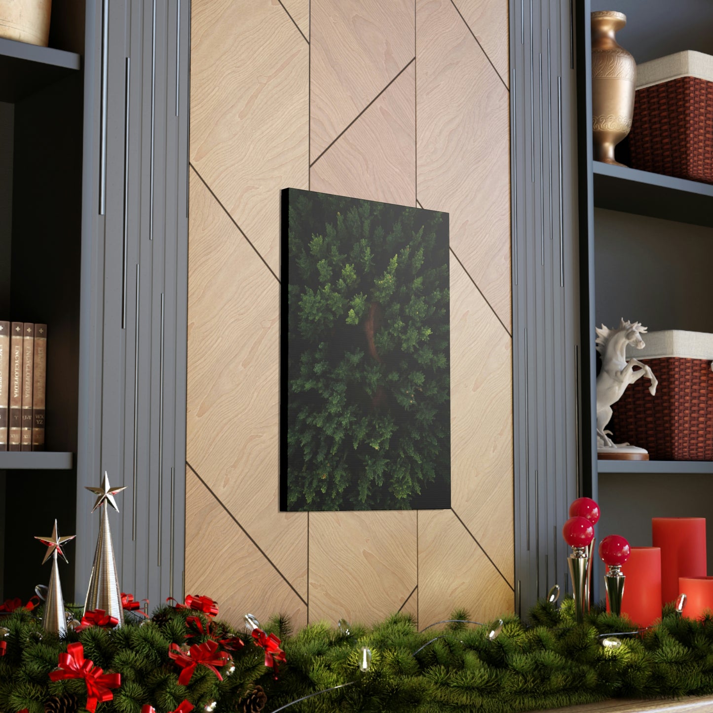 Forest eagle-view - Canvas Gallery Wraps