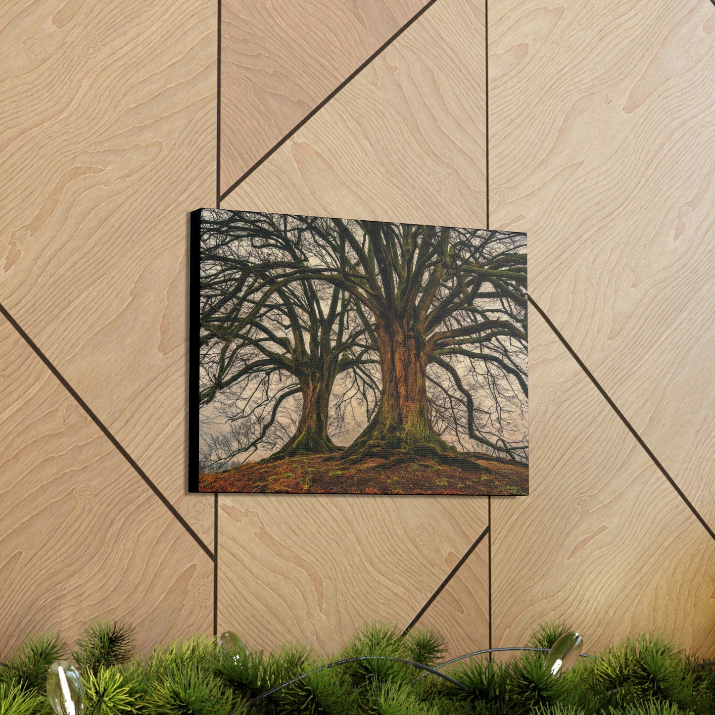 Dark Trees - Nature, Trees, Dark Canvas Gallery Wraps