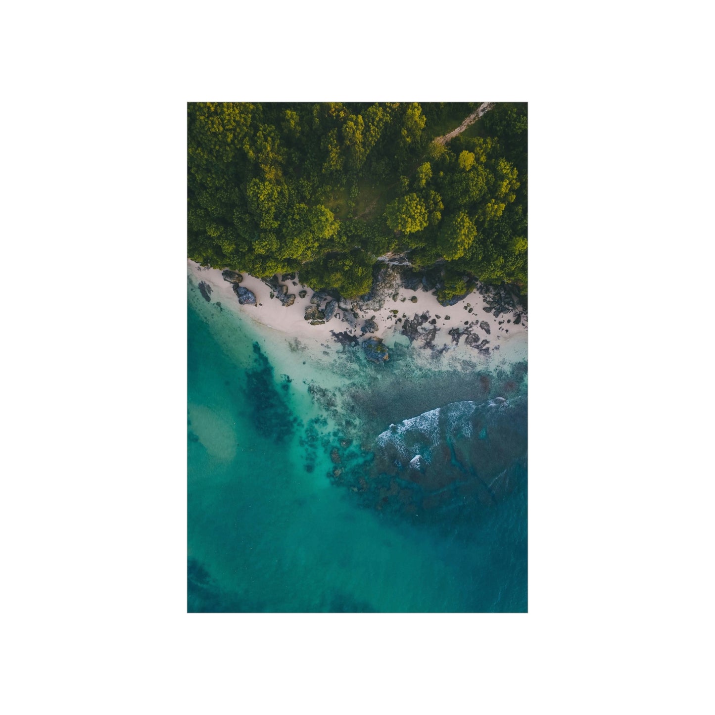 Scenic Beach Waves Premium Matte Poster