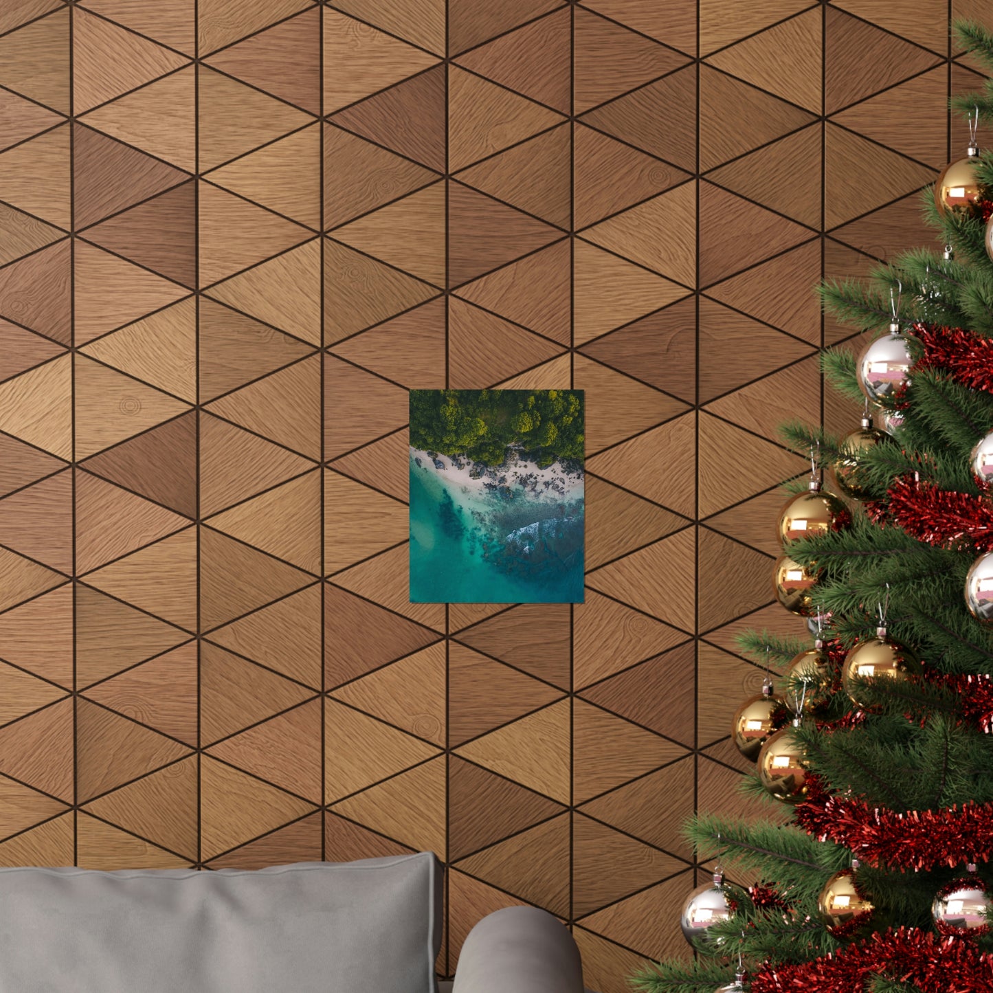 Scenic Beach Waves Premium Matte Poster