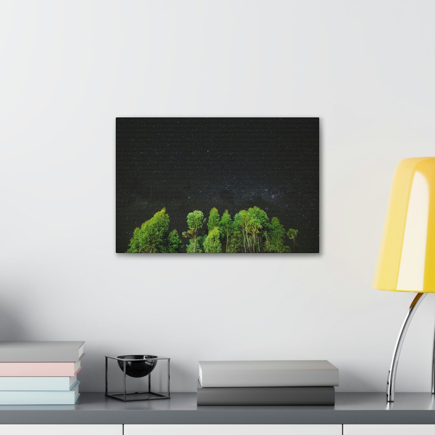 Starry Forest - Star, Forest, Nature - Canvas Gallery Wraps