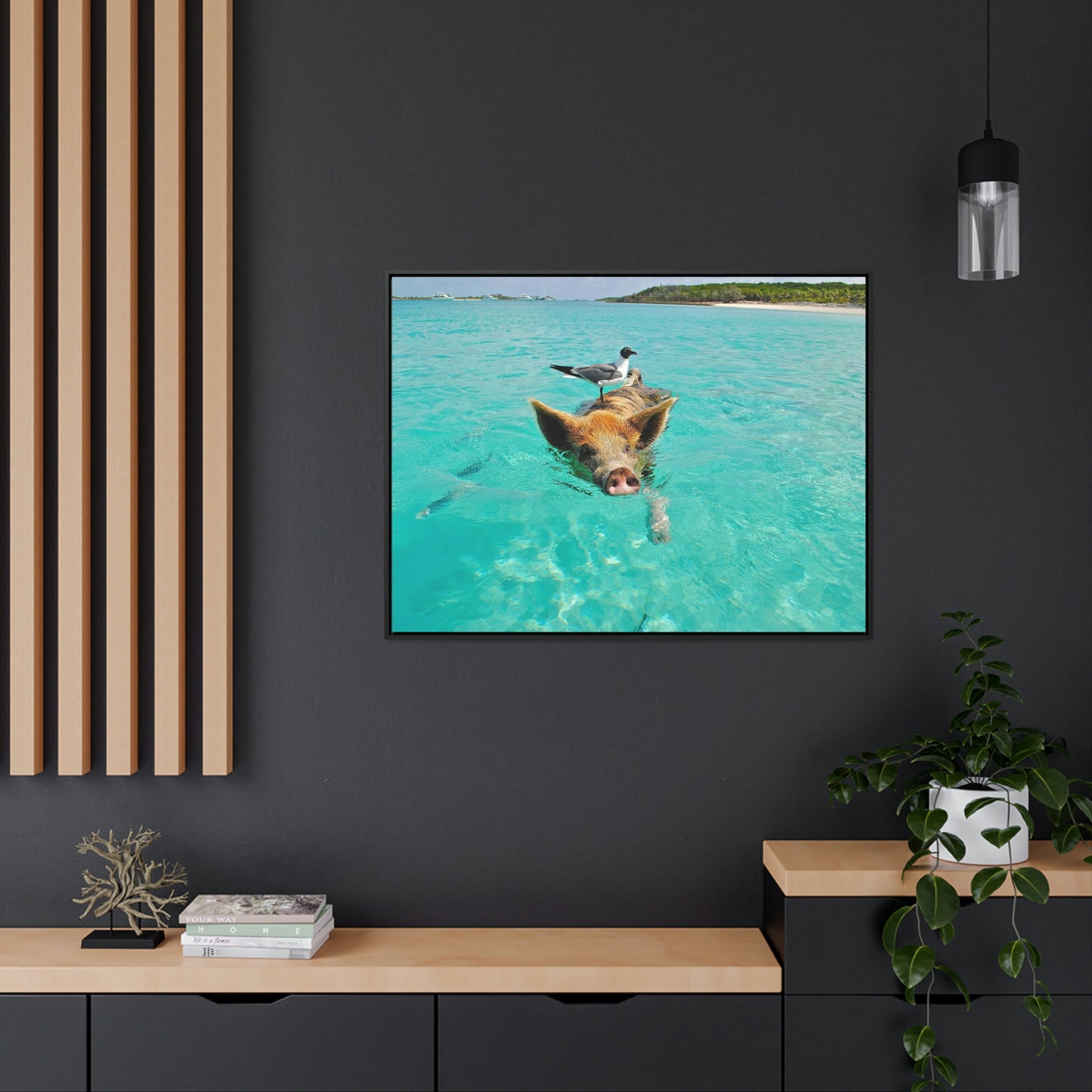 Ocean hog - Gallery Canvas Wraps, Horizontal Frame