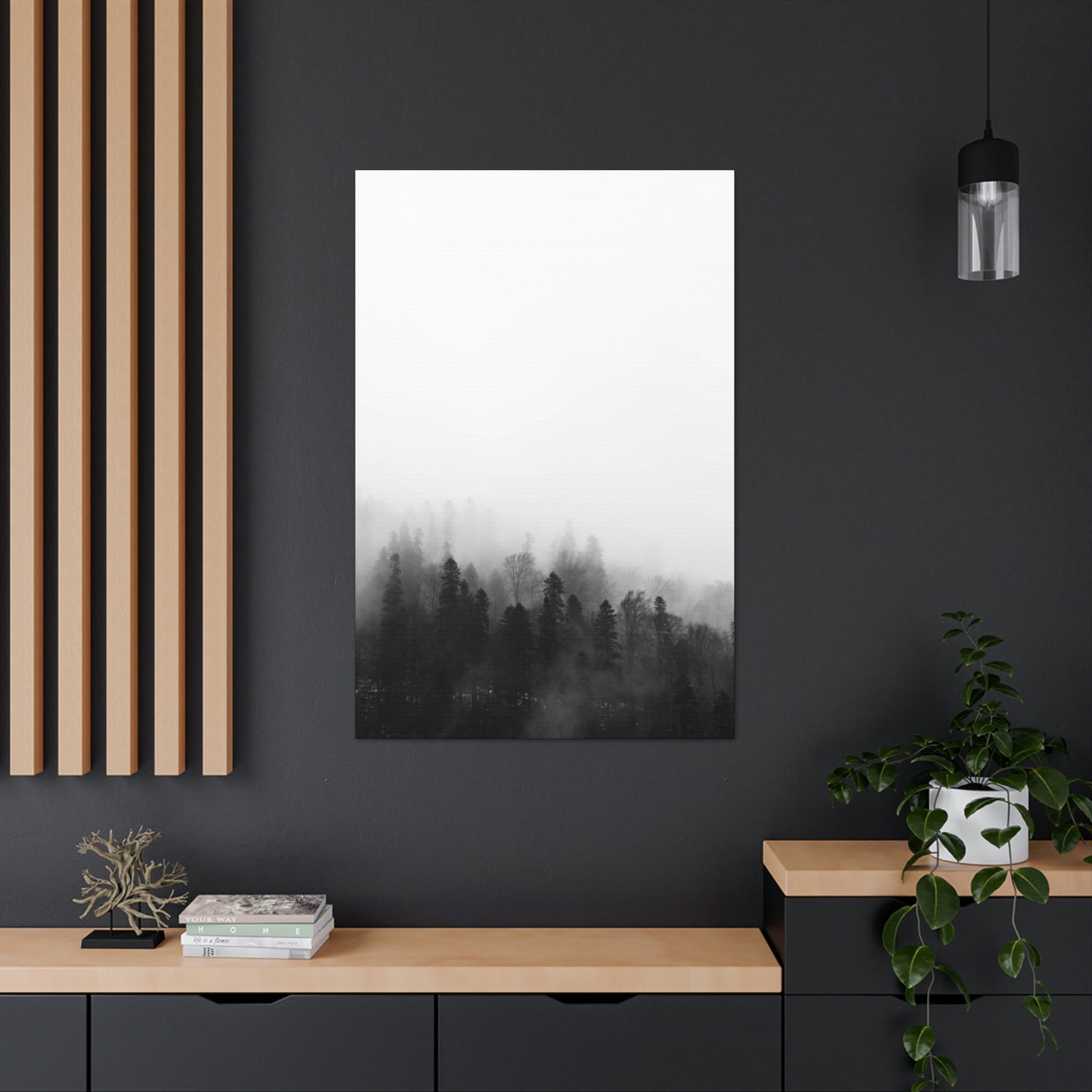 B&W Forest - Canvas Gallery Wraps