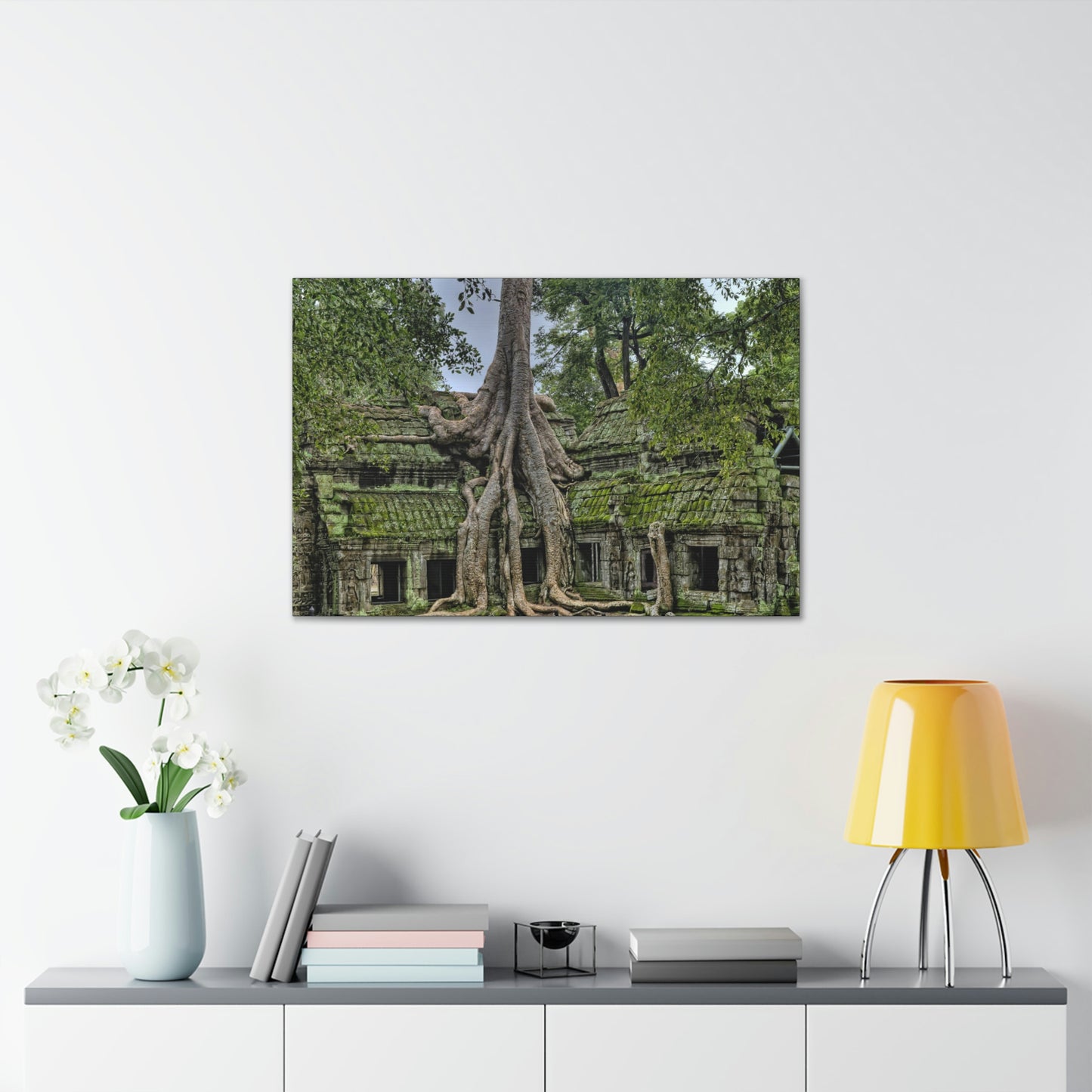 Jungle Temple - nature, trees Canvas Gallery Wraps