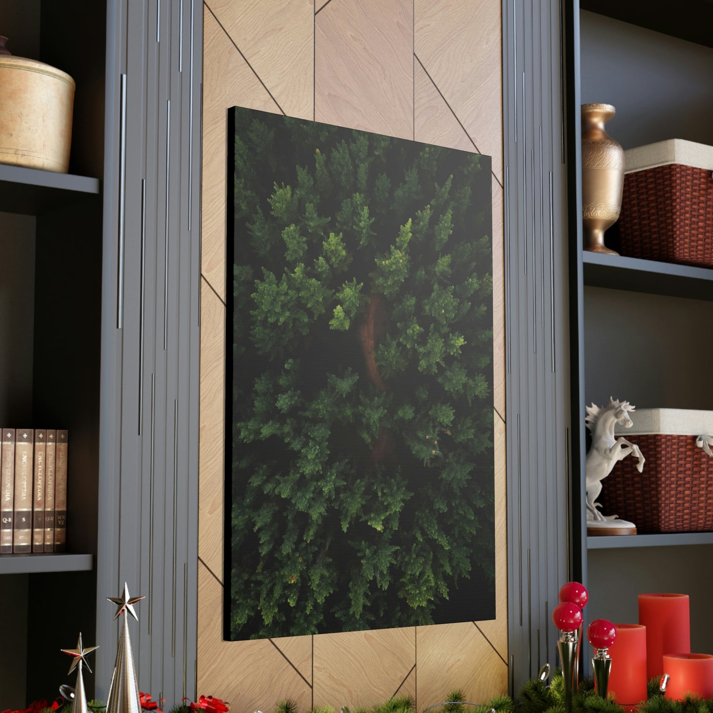 Forest eagle-view - Canvas Gallery Wraps