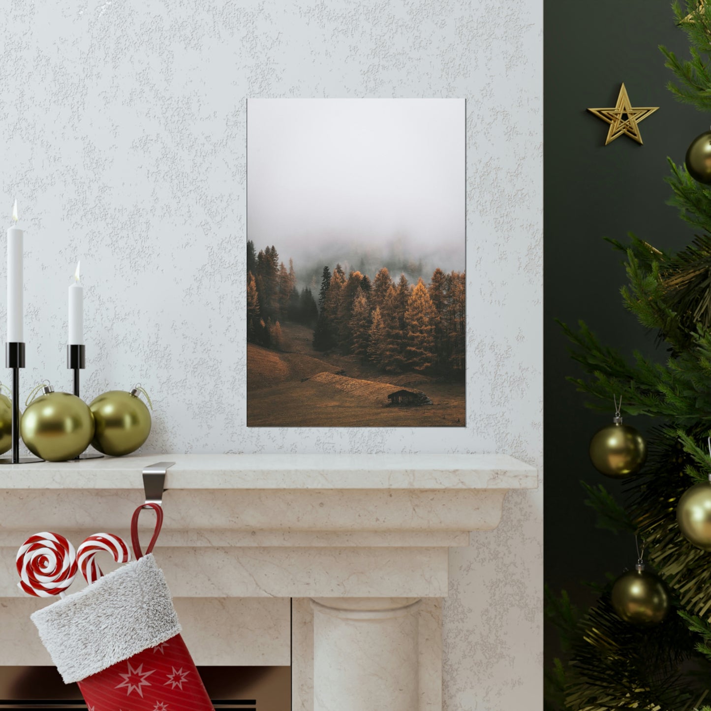 Smokey Mountains, Forest, Fog - Premium Matte Vertical Posters