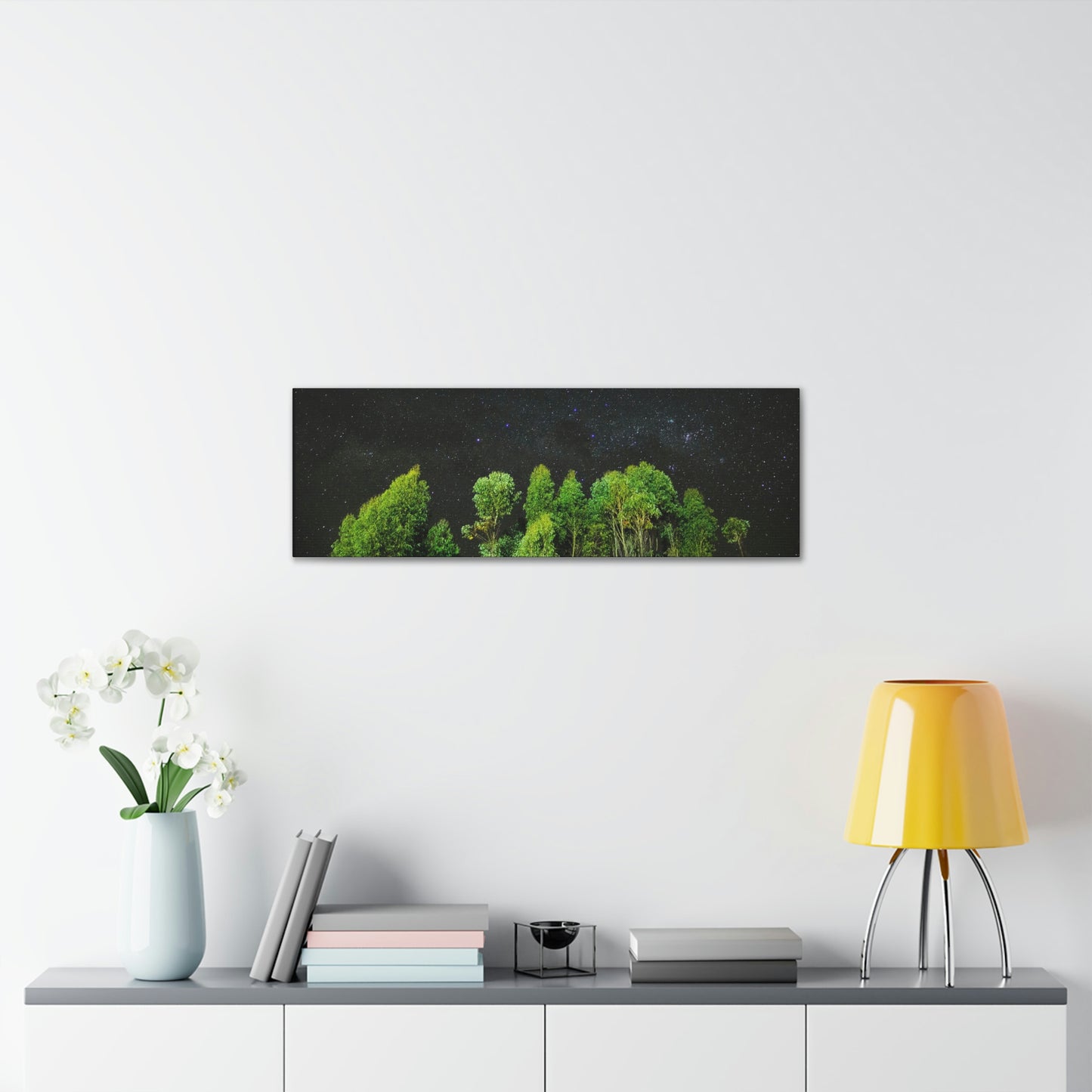 Starry Forest - Star, Forest, Nature - Canvas Gallery Wraps