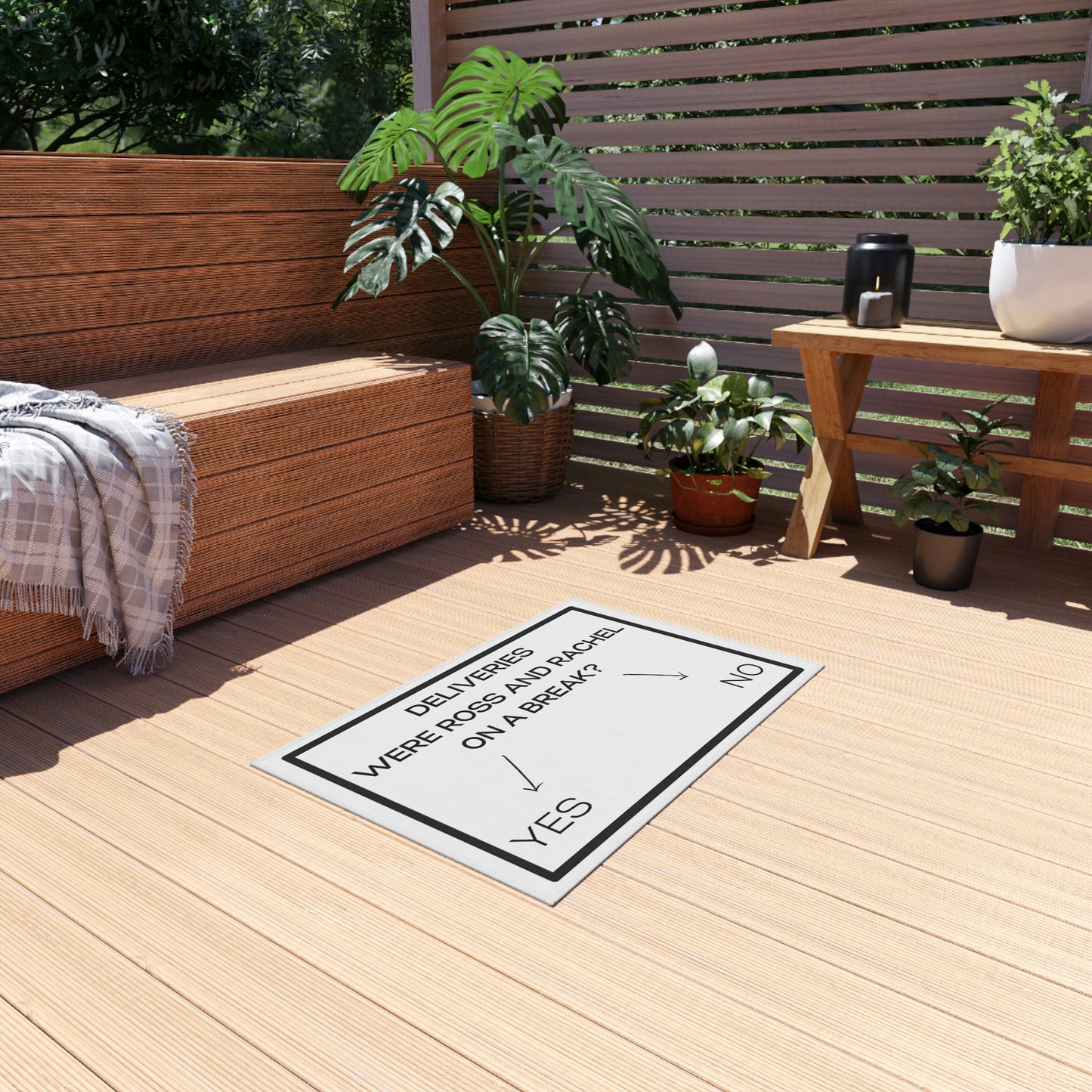 On a Break - Outdoor Rug (White)