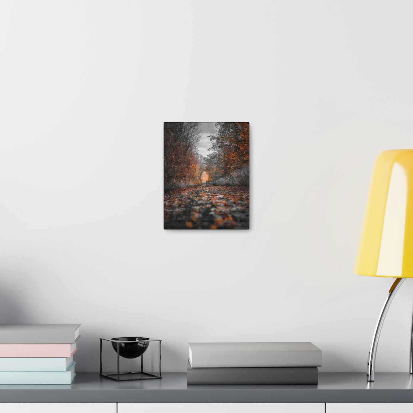 Fall road - Foliage, Nature, Forest, Leaves - Canvas Gallery Wraps