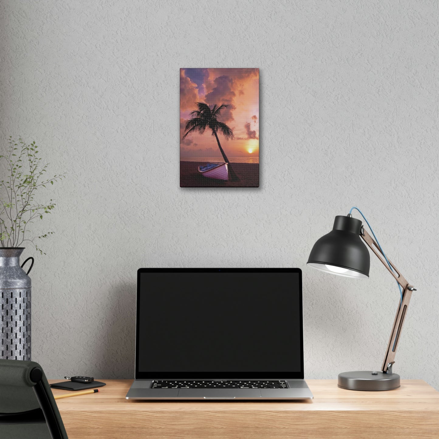 Beach Sunset Polyester Canvas