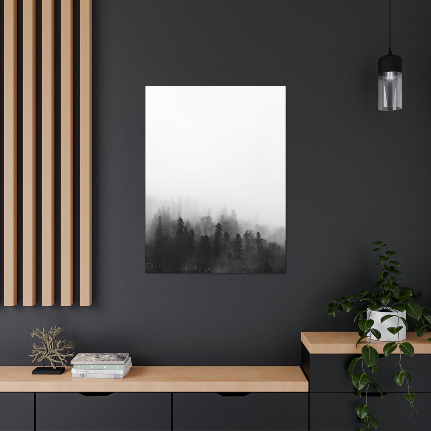 B&W Forest - Canvas Gallery Wraps