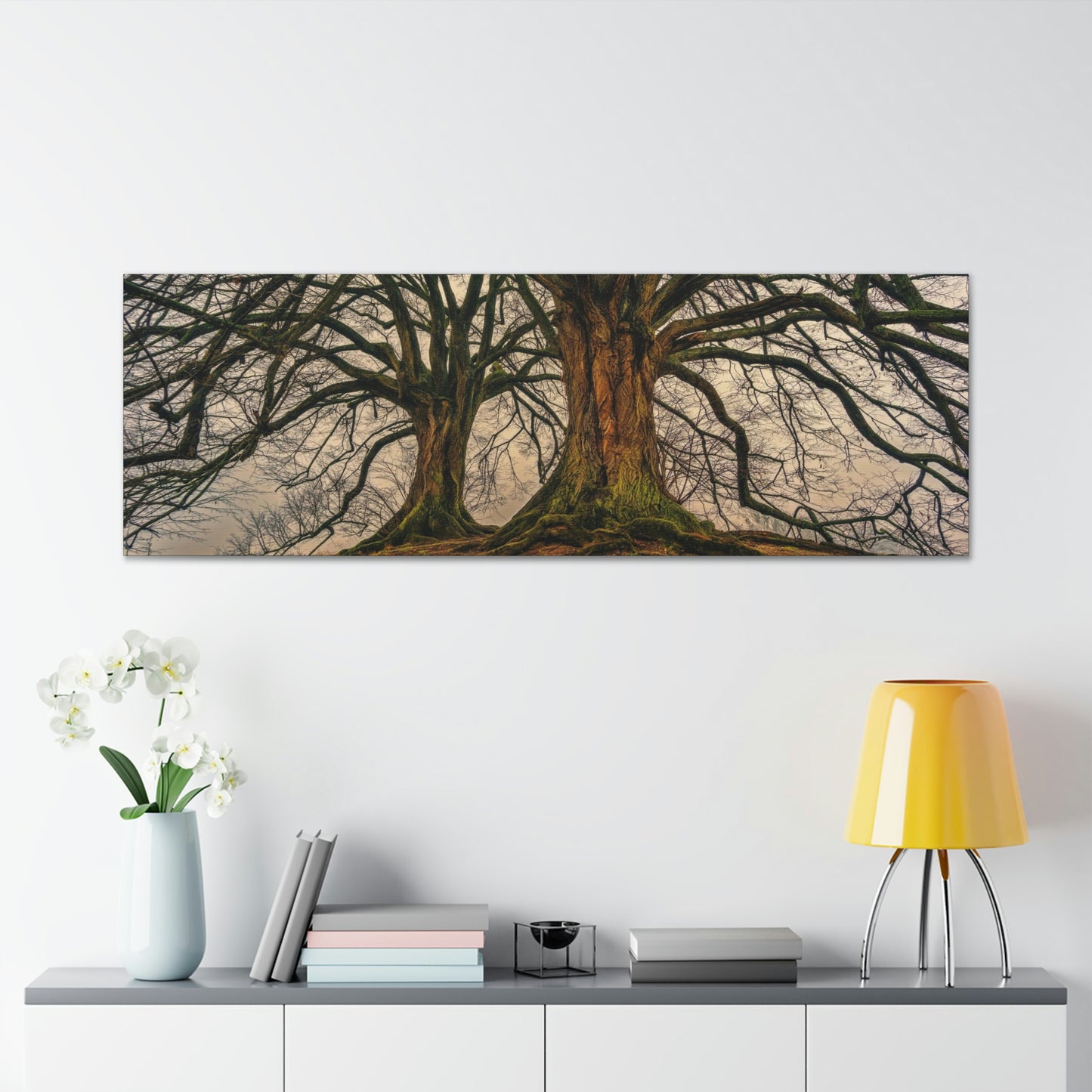 Dark Trees - Nature, Trees, Dark Canvas Gallery Wraps
