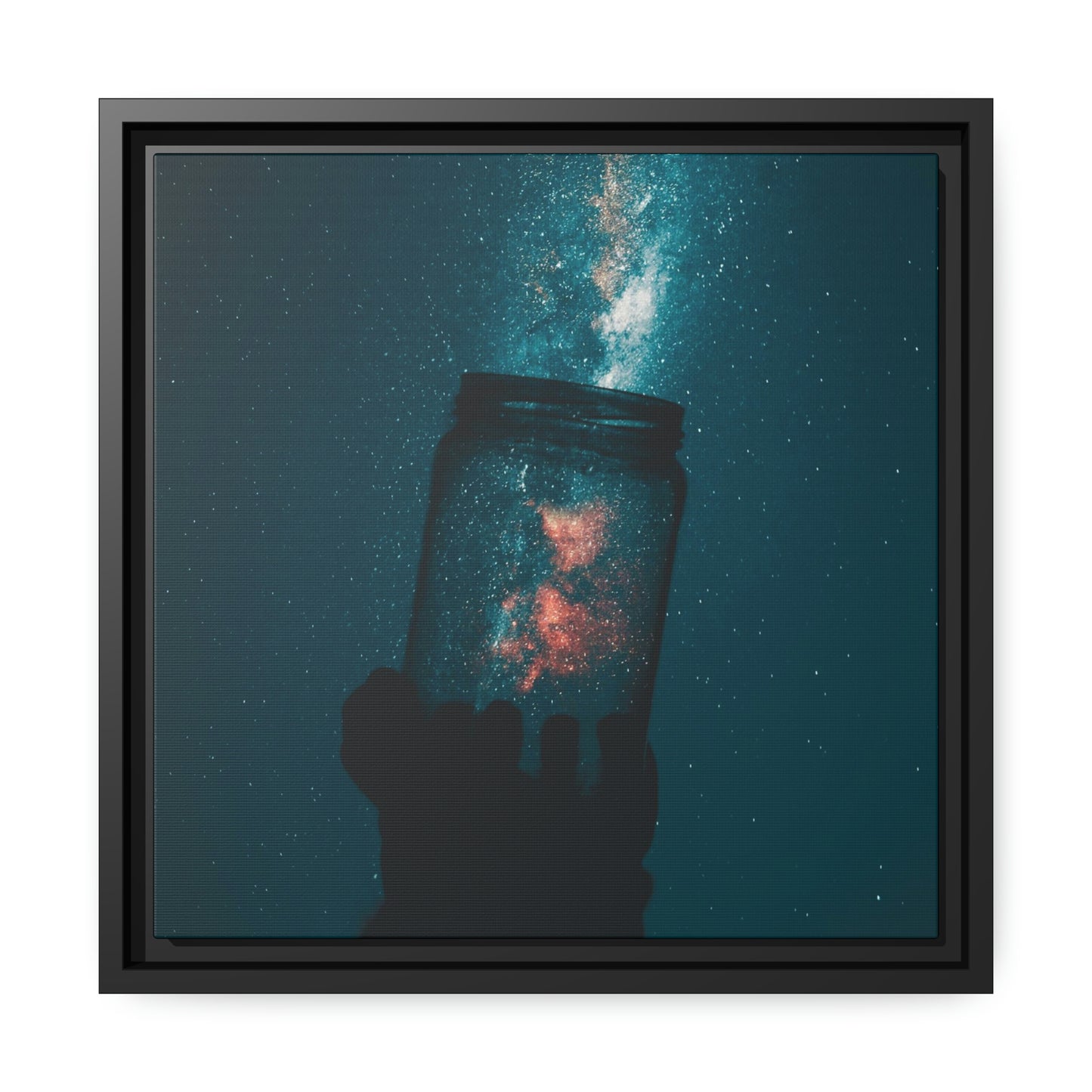 Star Catcher - Matte Canvas, Black Frame