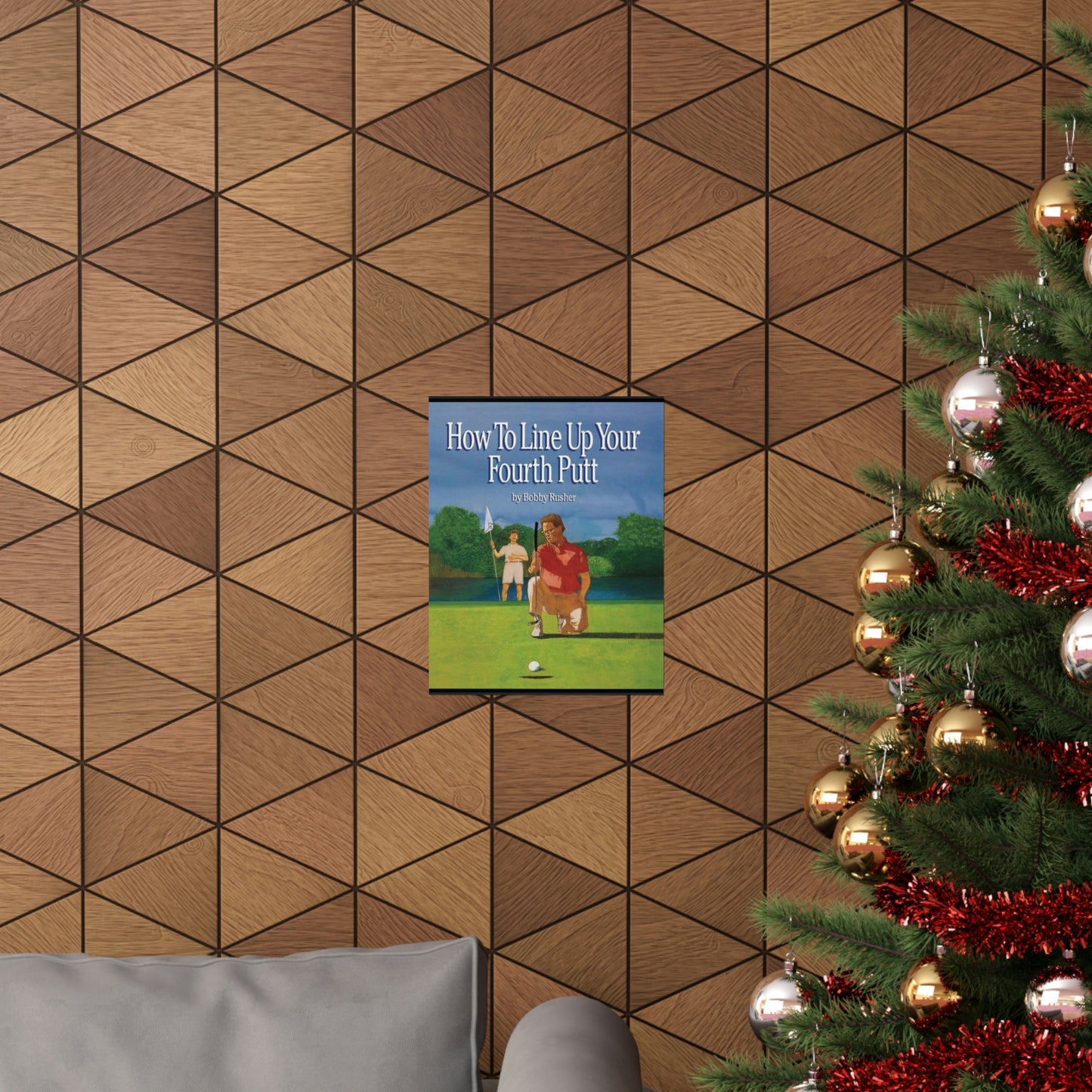 How to Line Up Your fourth Putt - Matte Vertical Posters