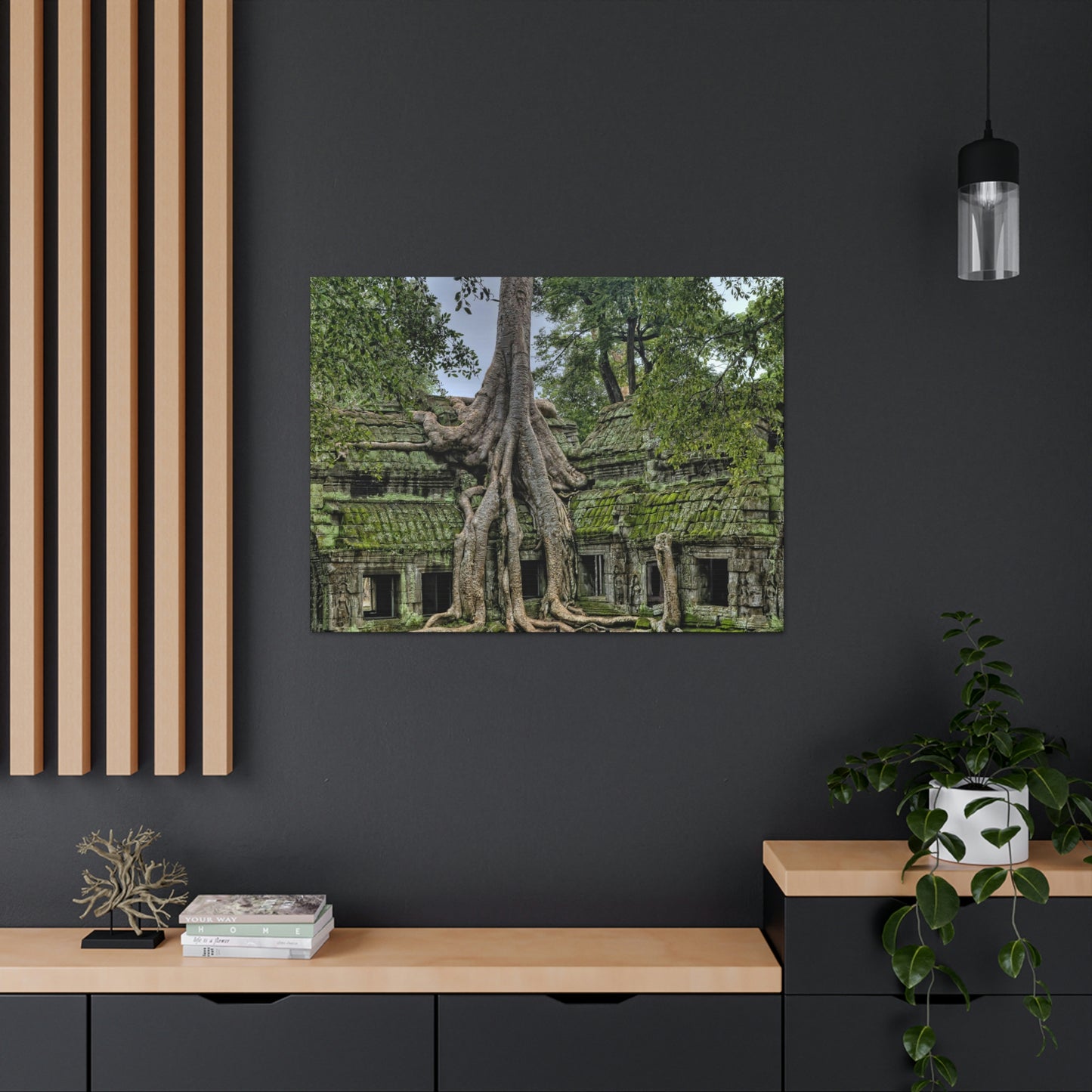 Jungle Temple - nature, trees Canvas Gallery Wraps