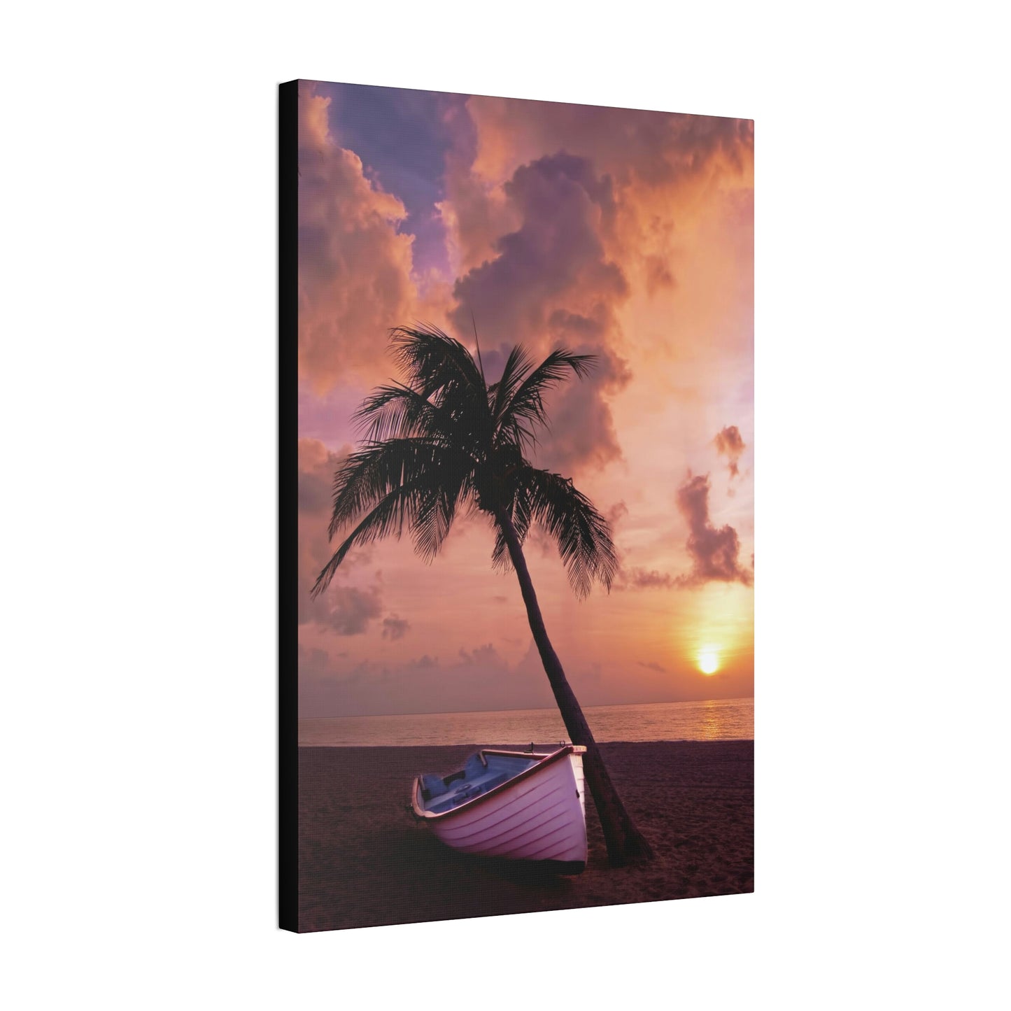 Beach Sunset Polyester Canvas