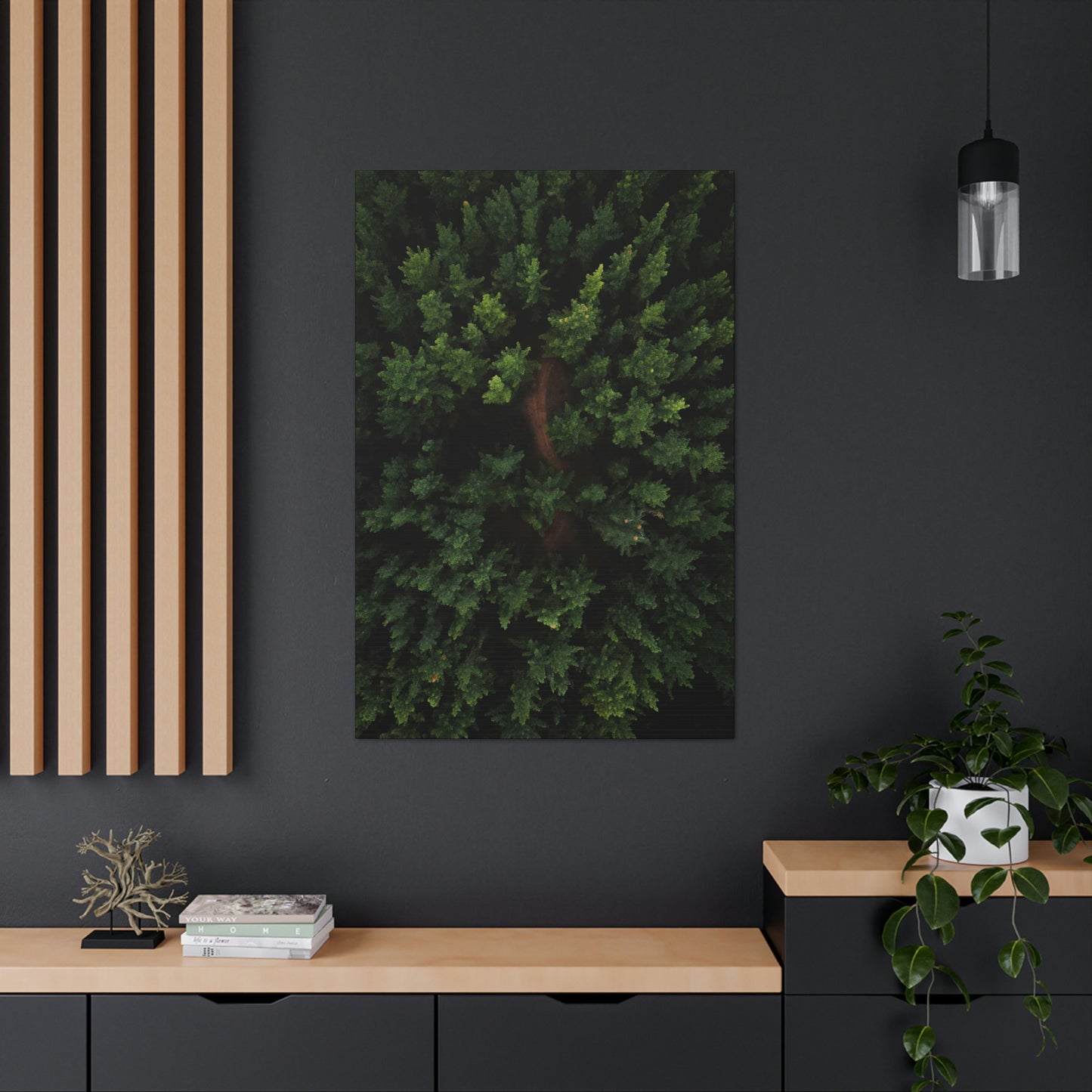 Forest eagle-view - Canvas Gallery Wraps