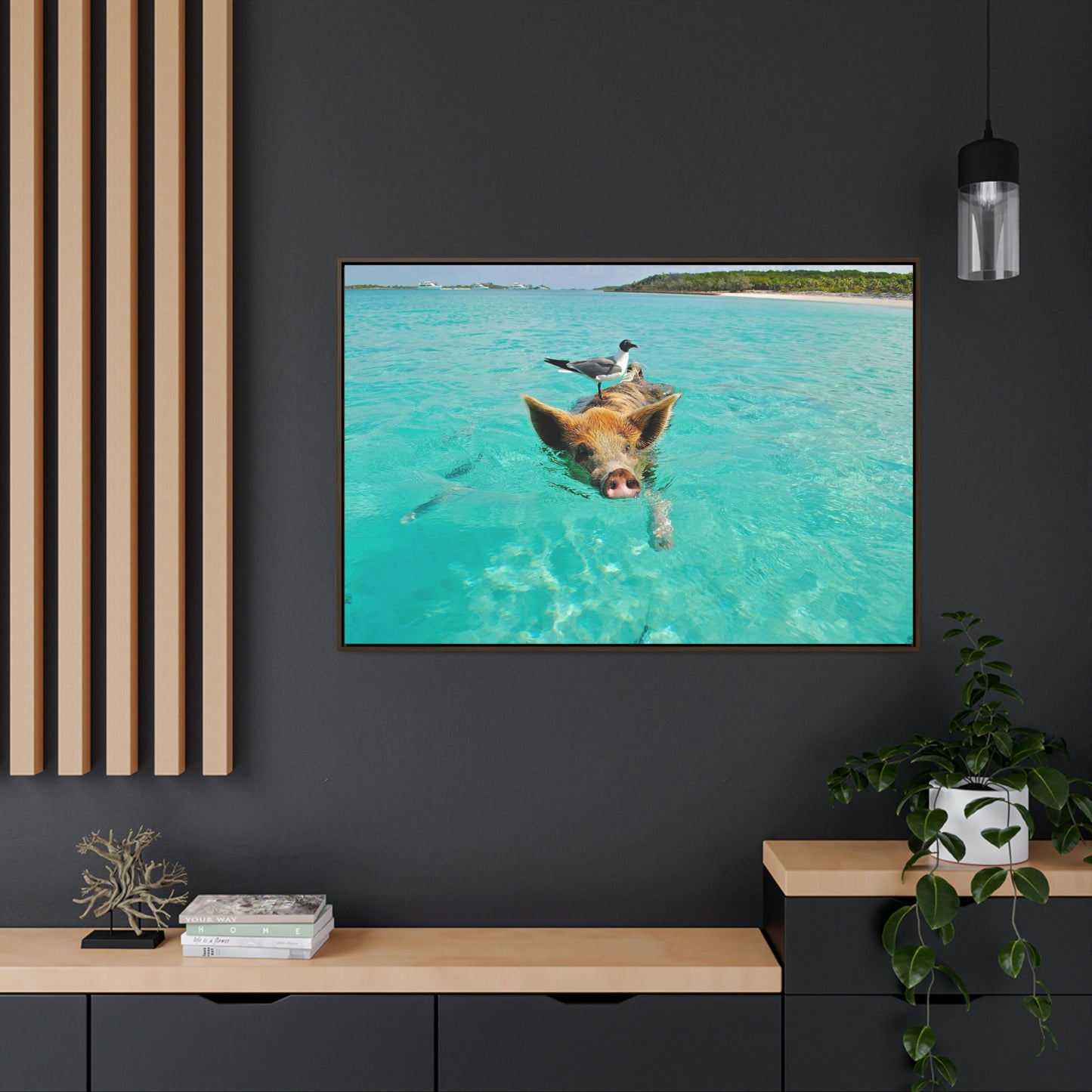 Ocean hog - Gallery Canvas Wraps, Horizontal Frame