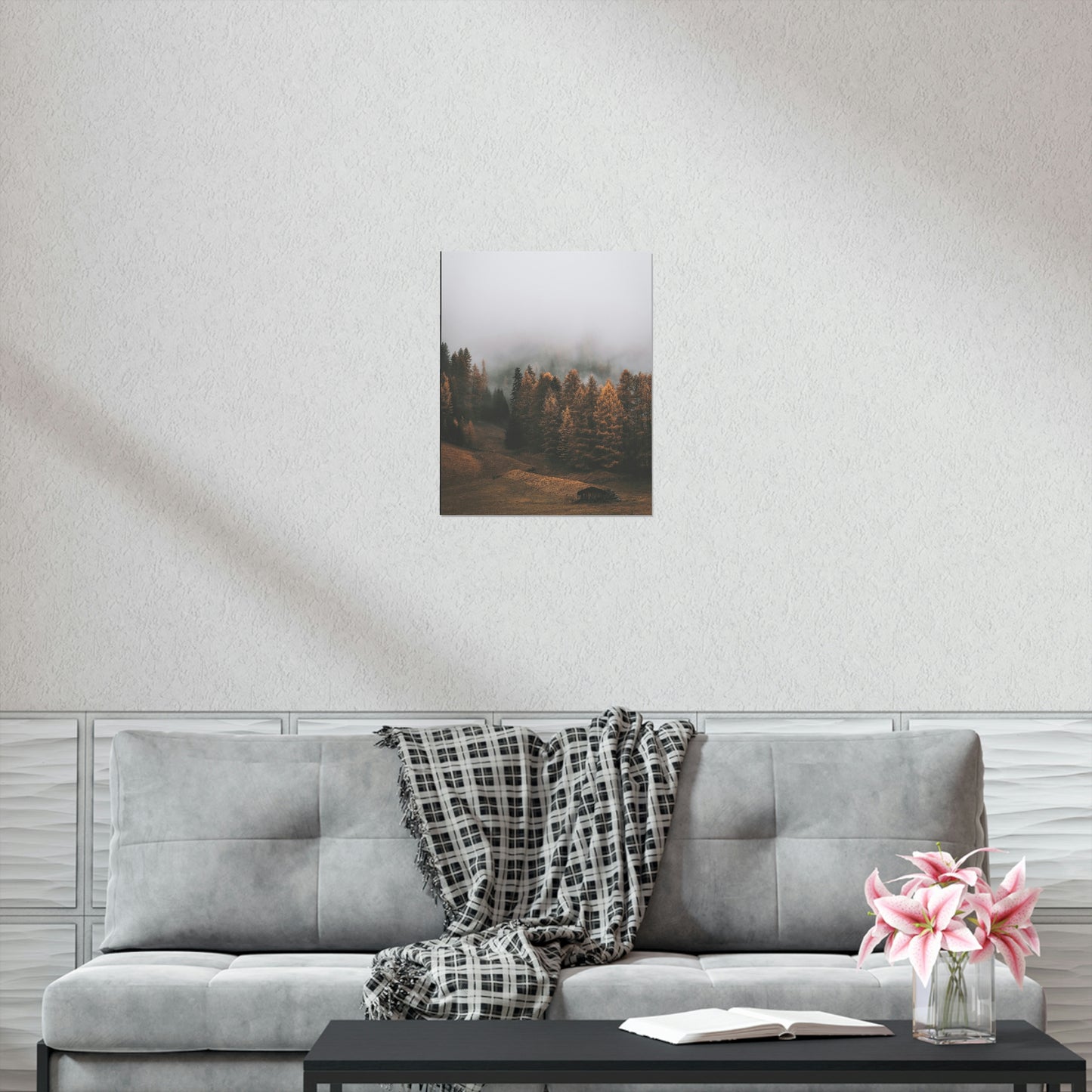 Smokey Mountains, Forest, Fog - Premium Matte Vertical Posters