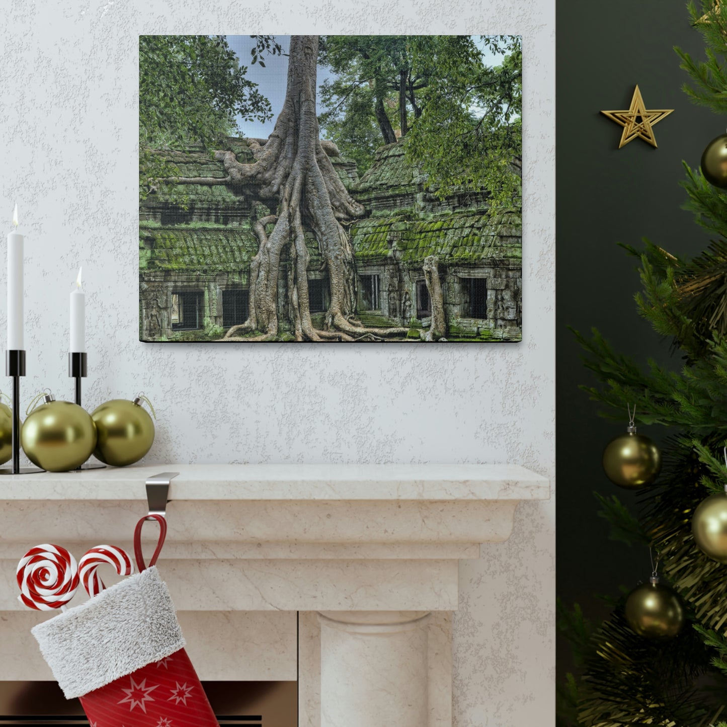 Jungle Temple - nature, trees Canvas Gallery Wraps